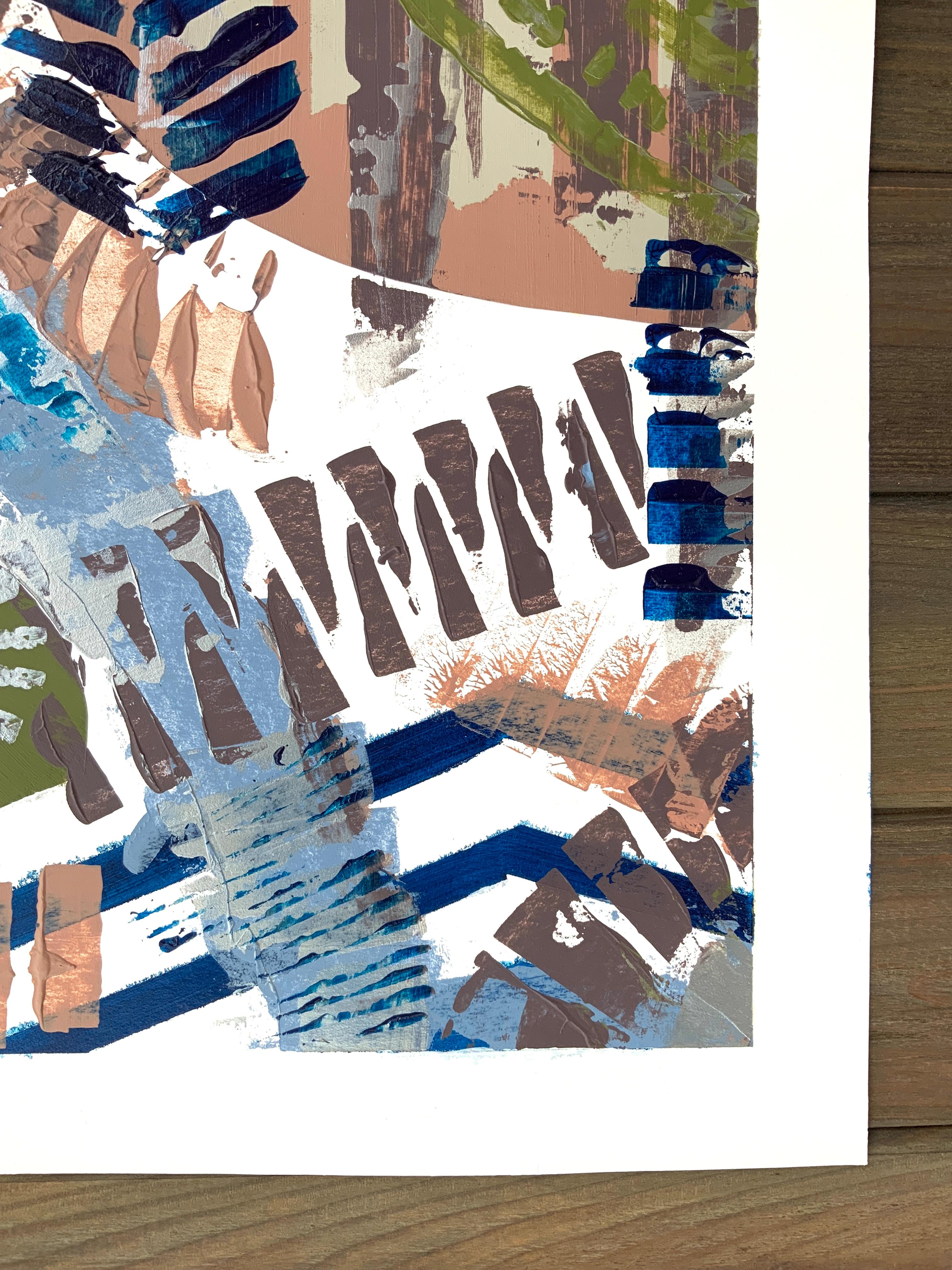Movement continues, life continues, the city lives 1 von Triptychon im Angebot 1