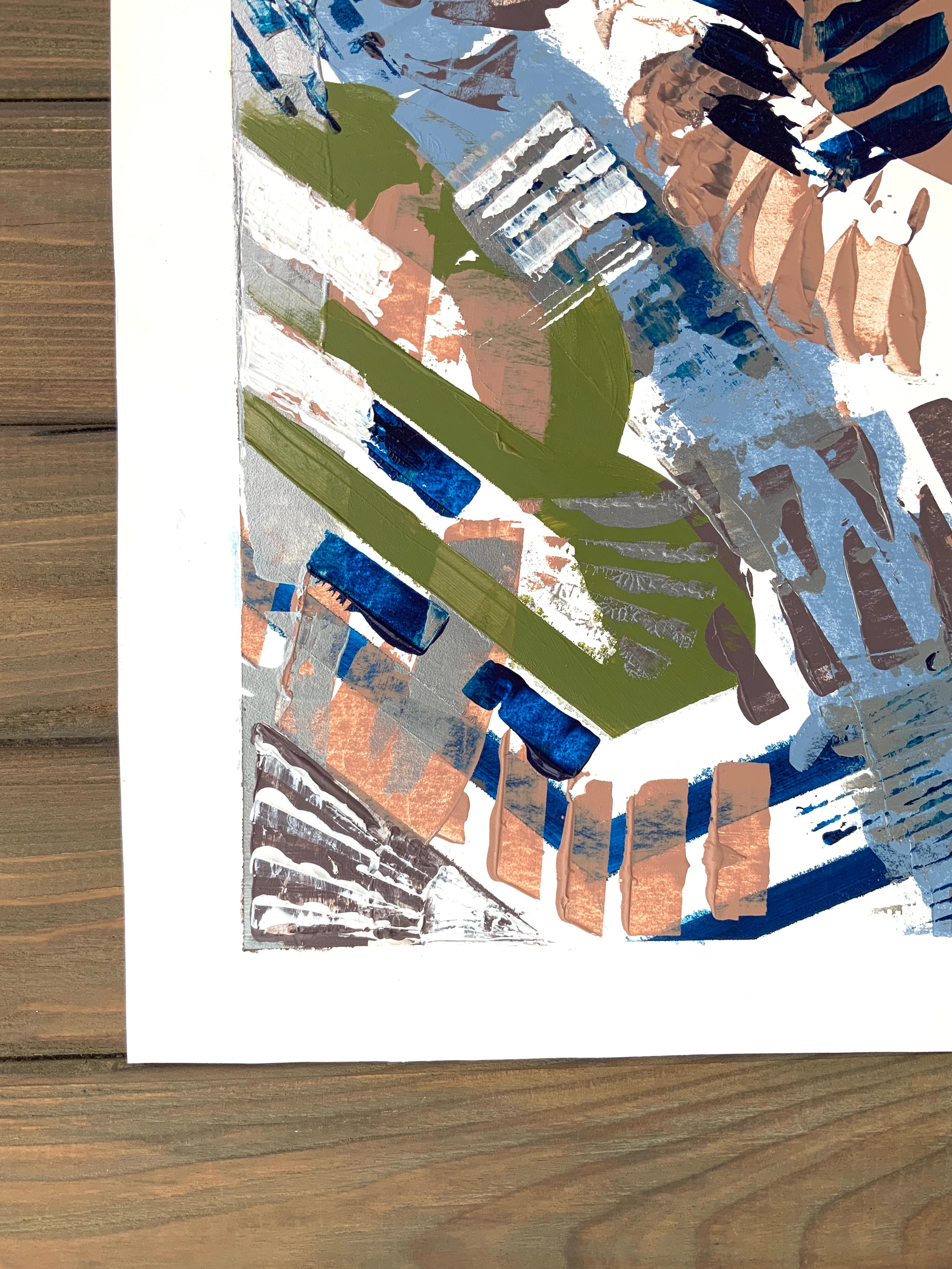 Movement continues, life continues, the city lives 1 von Triptychon im Angebot 2