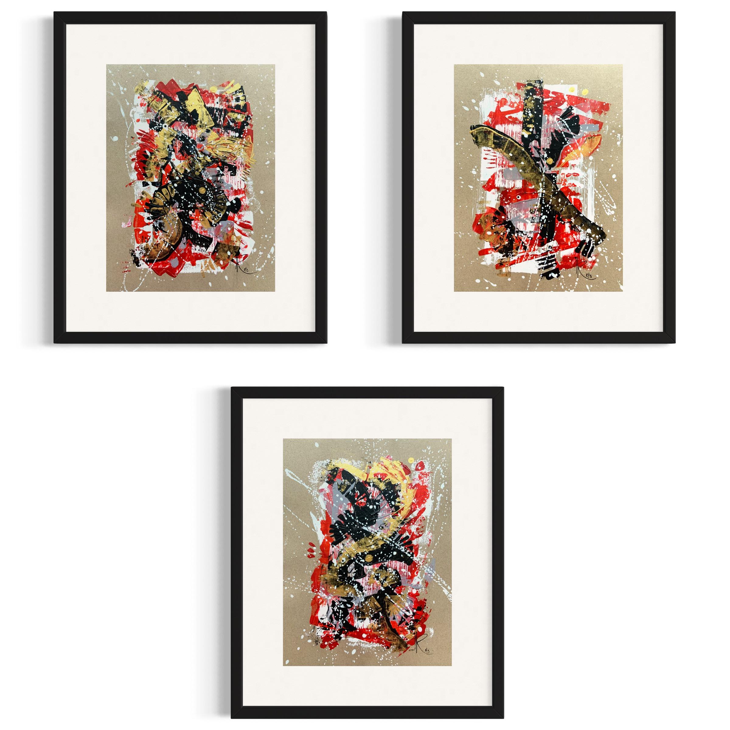 Points of Contact 2  in polyptych For Sale 8