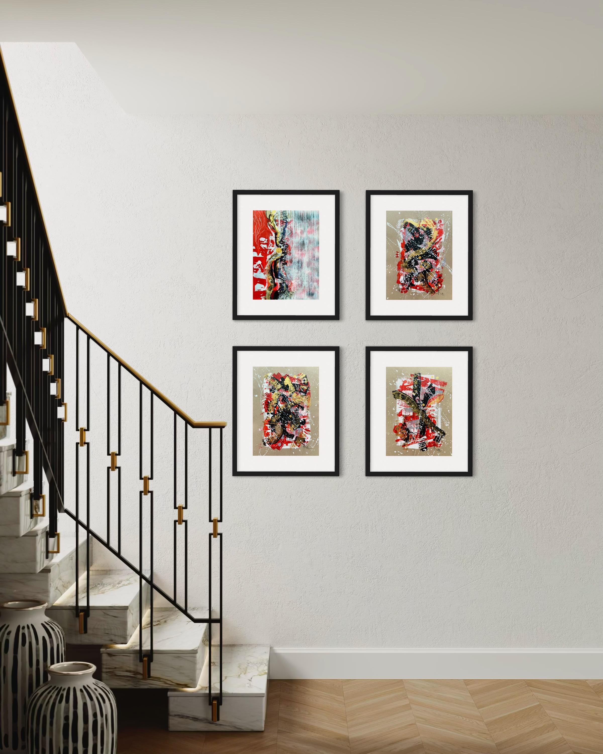 Points of Contact 2  in polyptych For Sale 9
