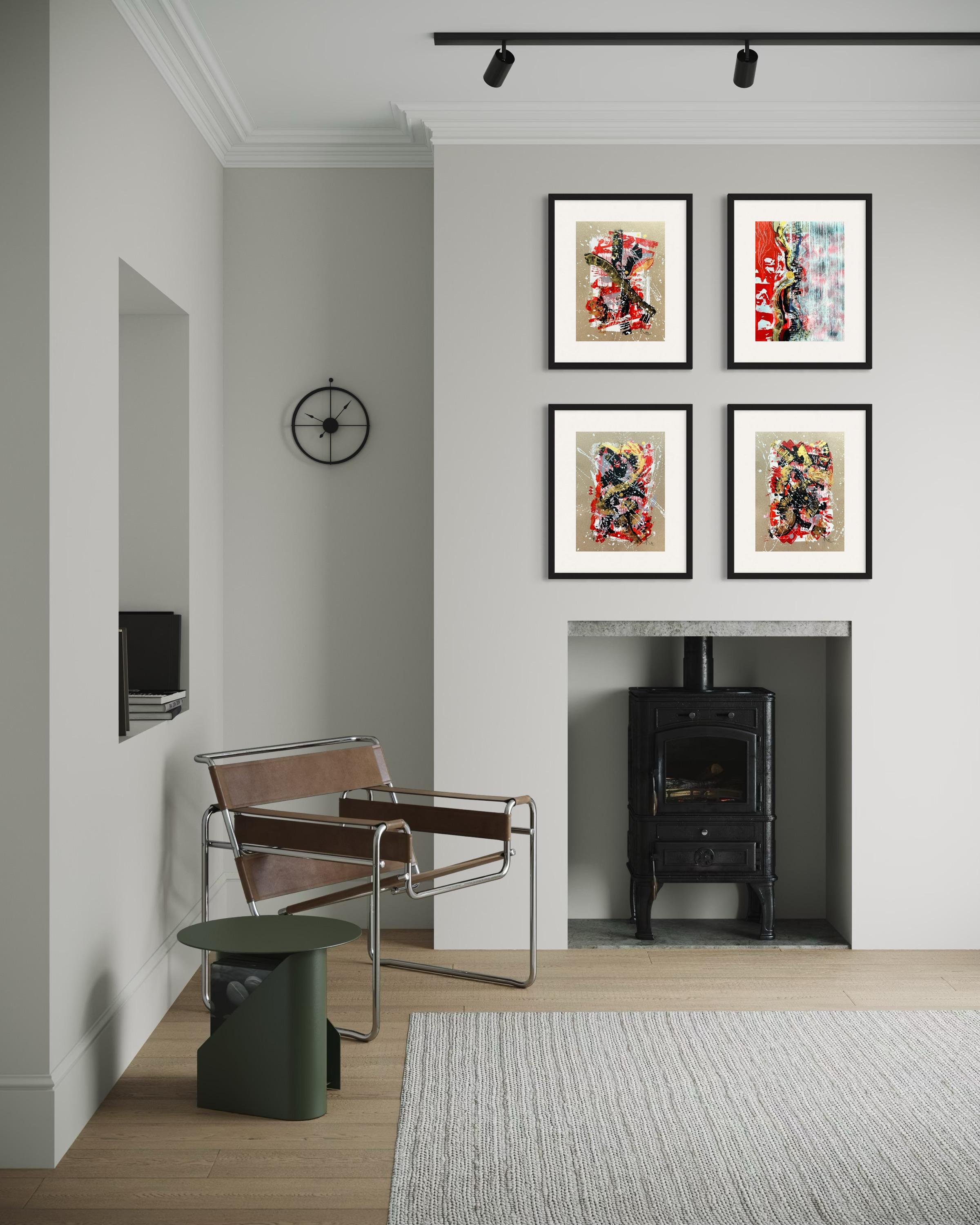 Points of Contact 2  in polyptych For Sale 11