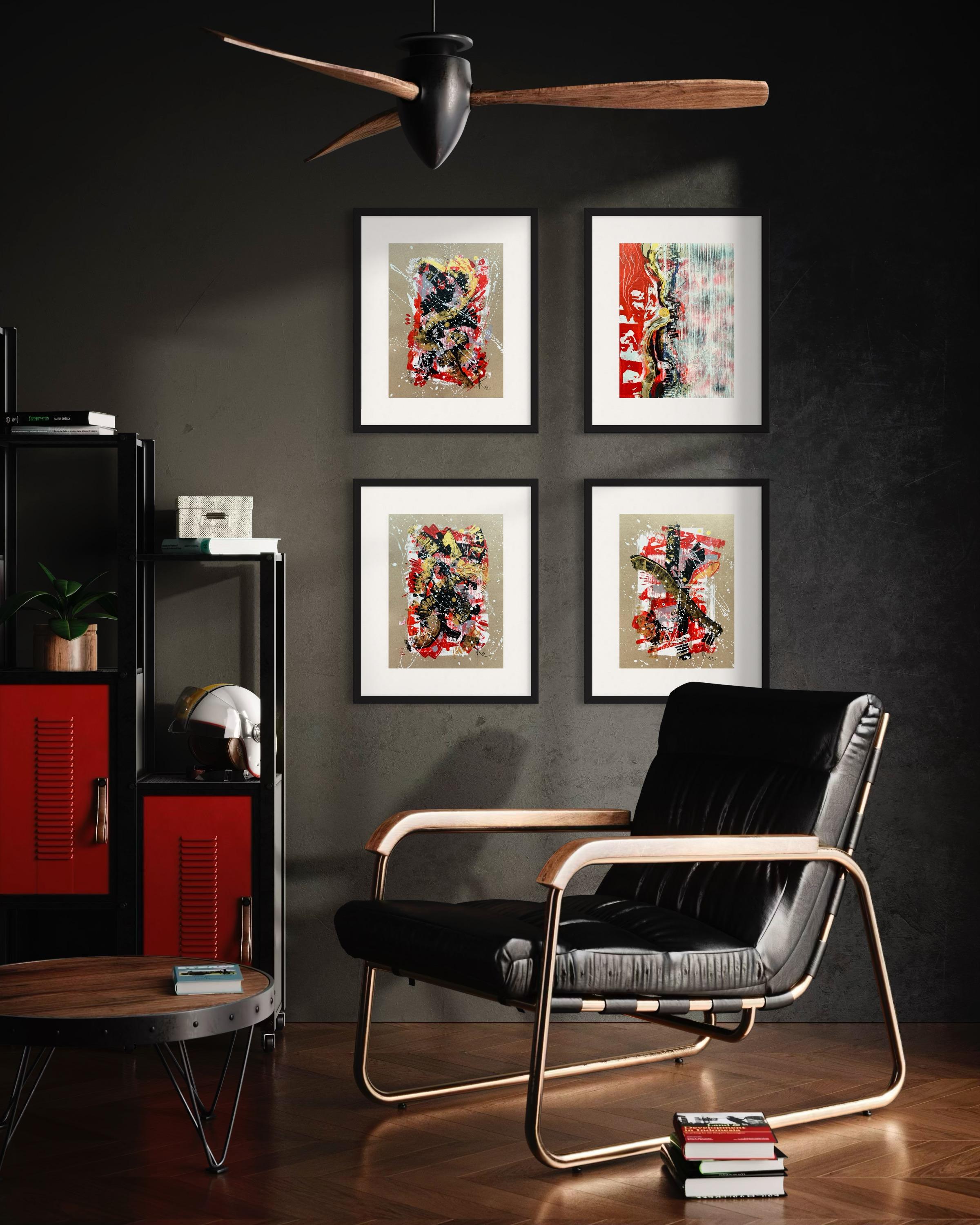 Kontaktpunkte des Kontakts 3  als Polyptychon im Angebot 1