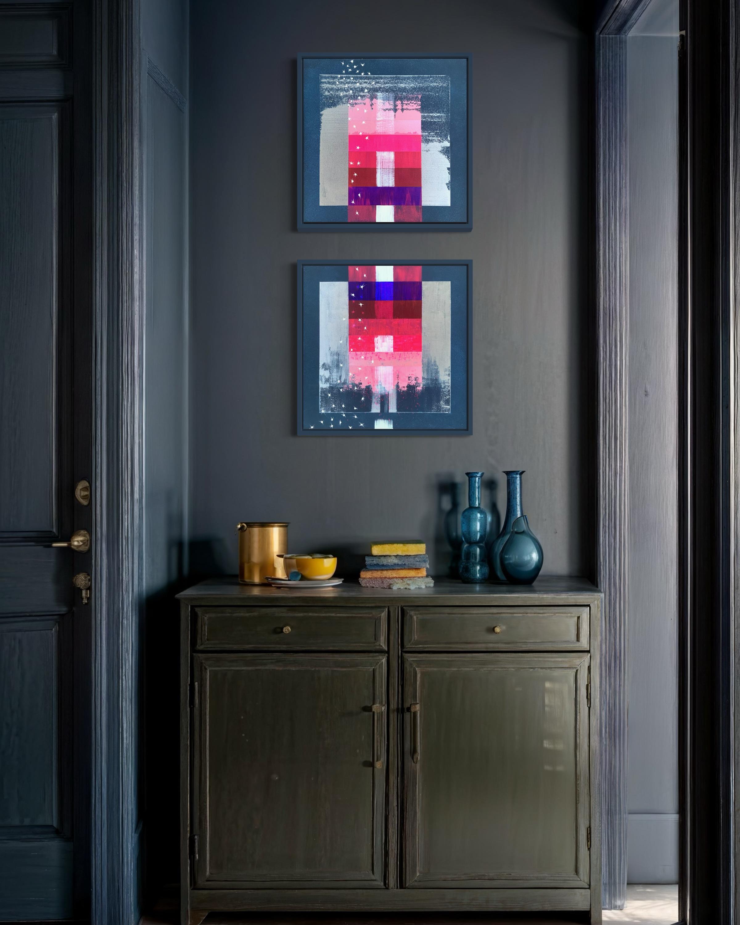 „Reflection of the Northern Lights in the Waves of the Southern Sea“ 1 von Diptyc im Angebot 11