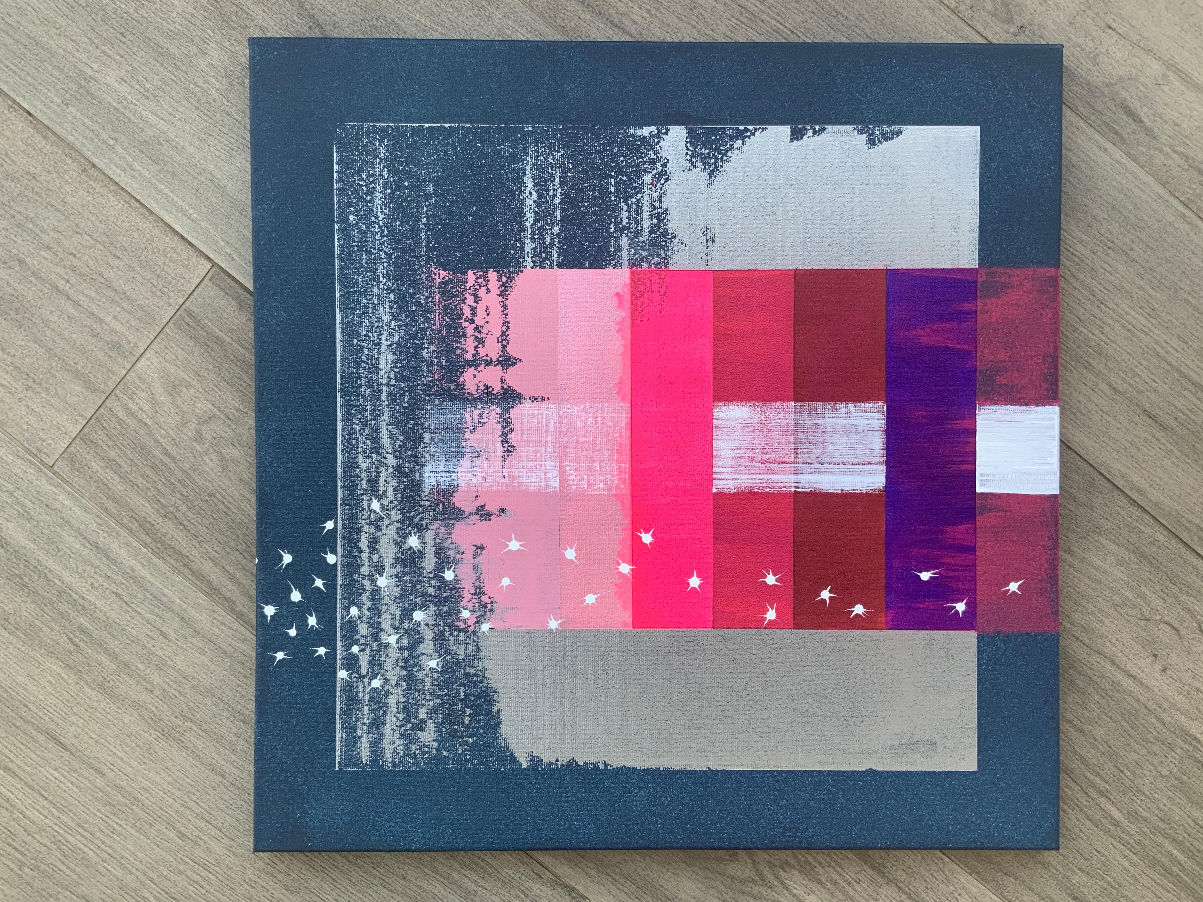 „Reflection of the Northern Lights in the Waves of the Southern Sea“ 1 von Diptyc (Abstrakt), Painting, von Iryna Rets