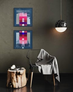 "Reflection of the Northern Lights in the Waves of the Southern Sea" 2 of diptyc