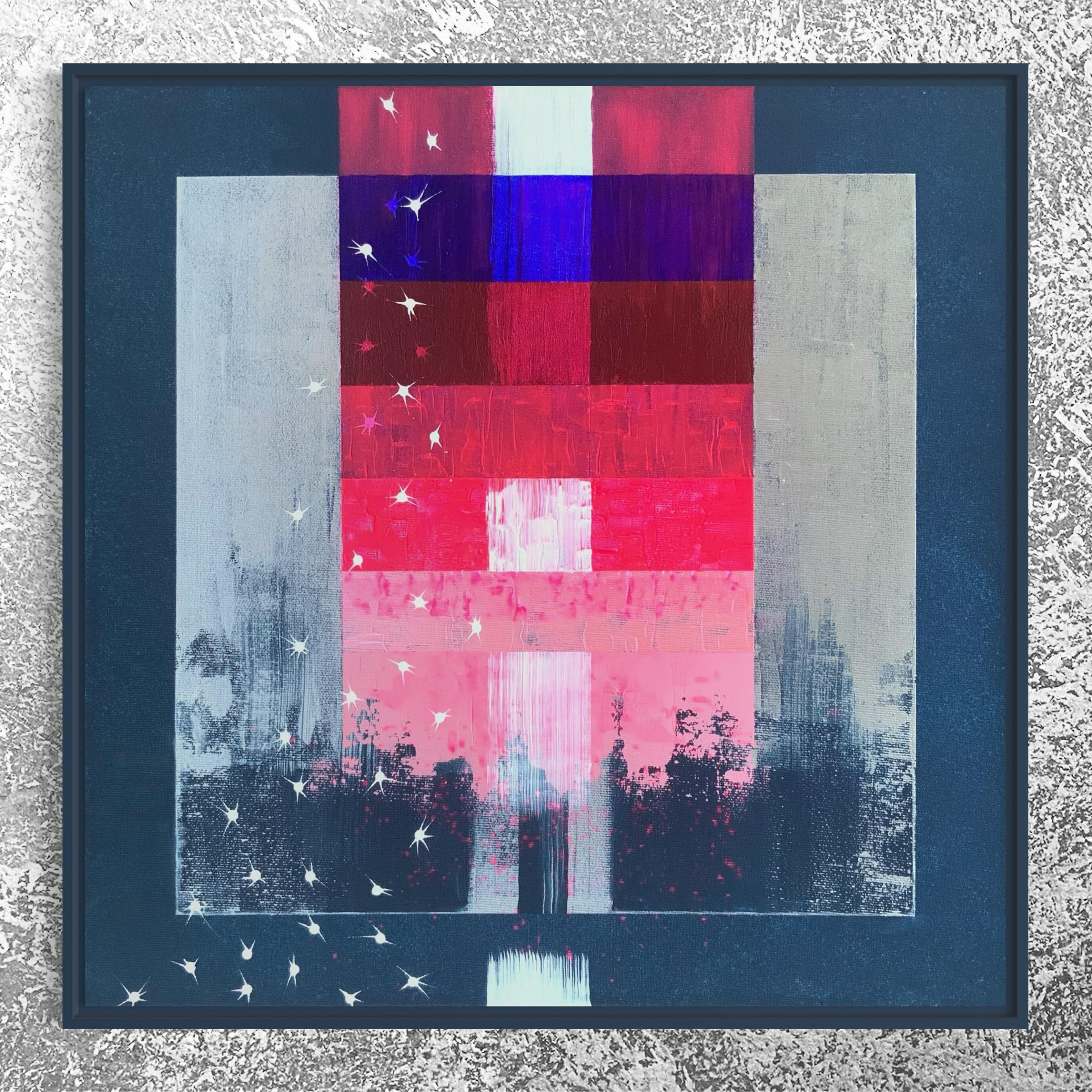 „Reflection of the Northern Lights in the Waves of the Southern Sea“ 2 Stück, Diptyc im Angebot 3