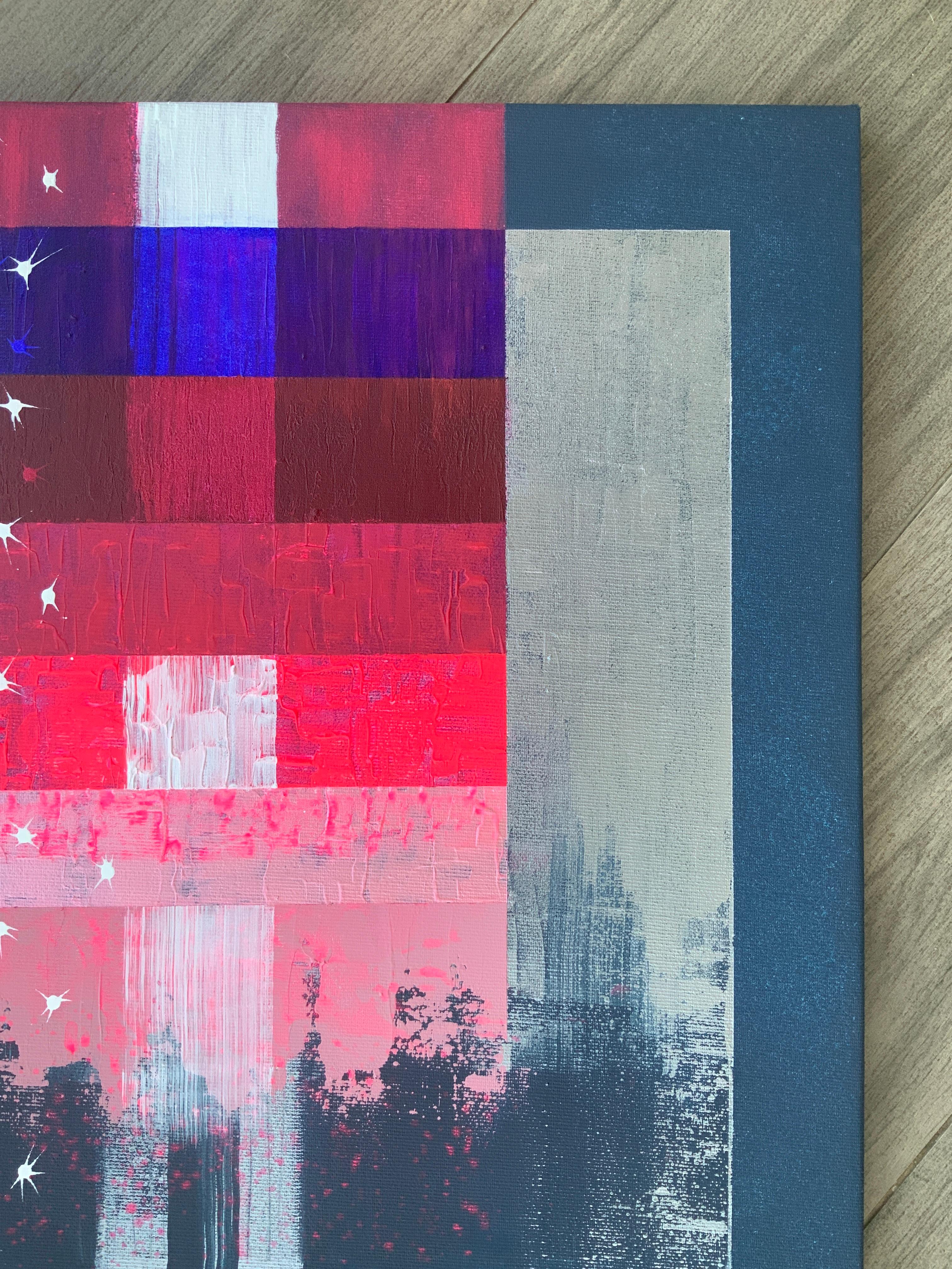 „Reflection of the Northern Lights in the Waves of the Southern Sea“ 2 Stück, Diptyc im Angebot 4