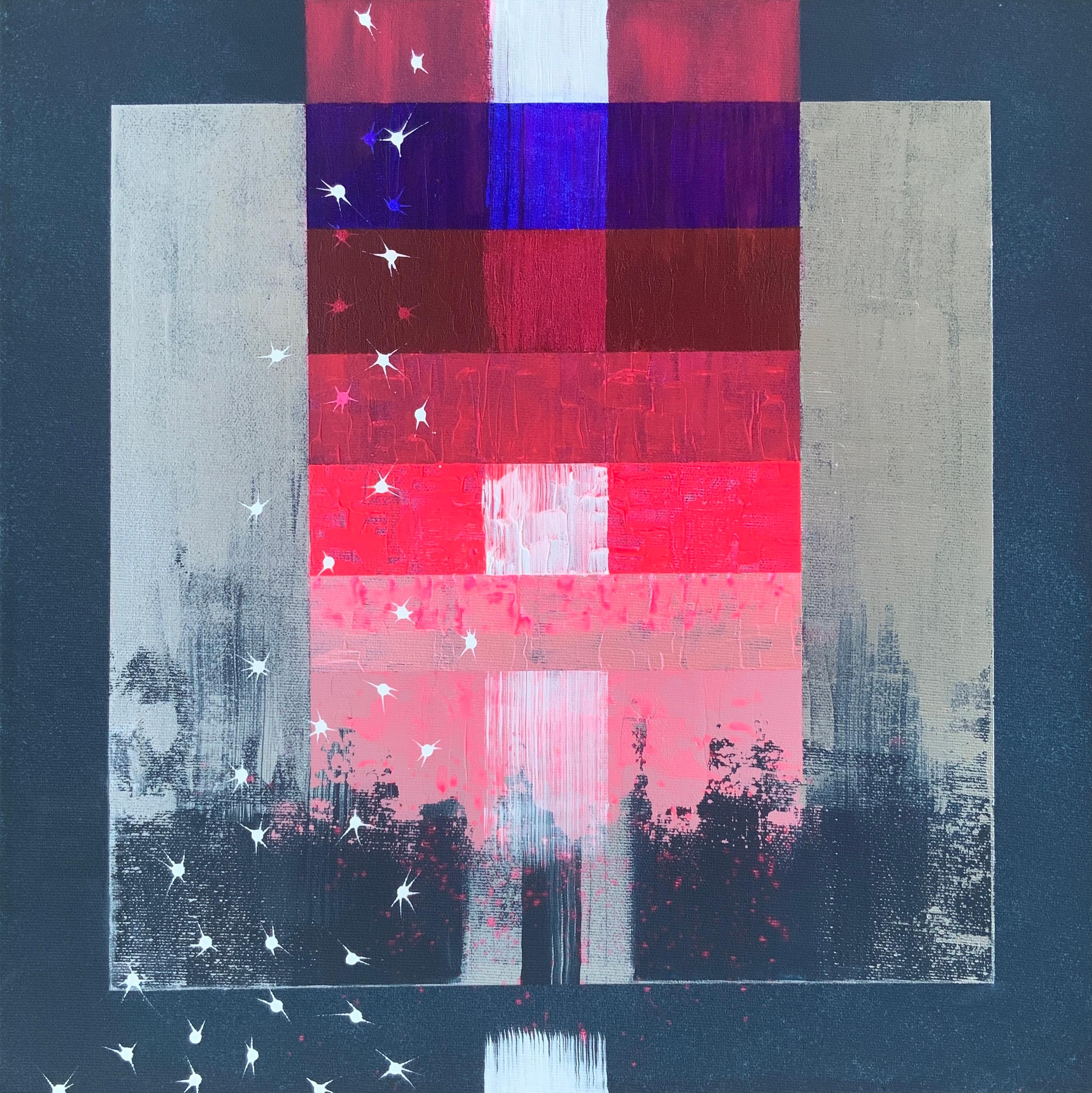 „Reflection of the Northern Lights in the Waves of the Southern Sea“ 2 Stück, Diptyc