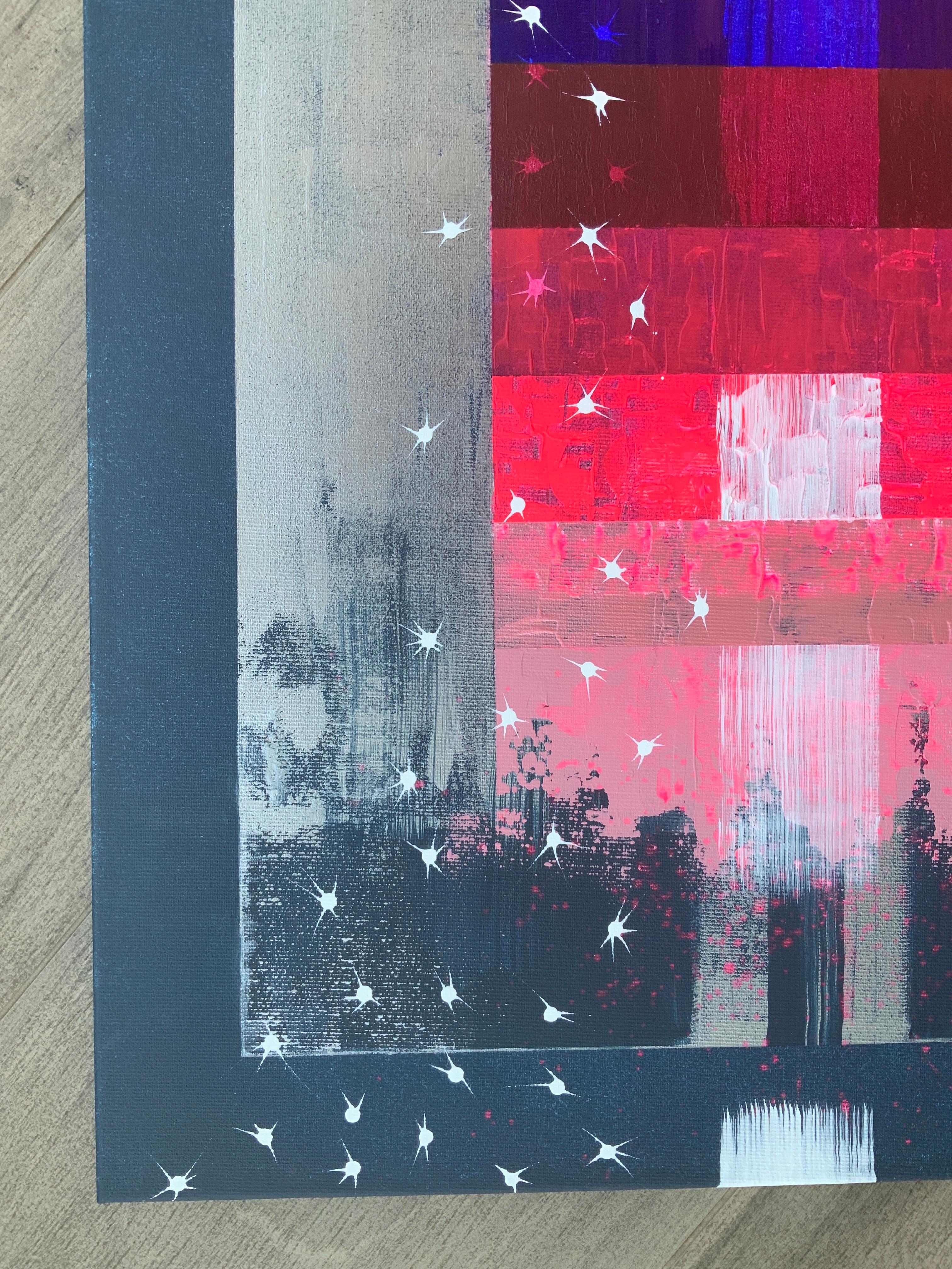 Diptychon „Reflection of the Northern Lights in the Waves of the Southern Sea“ im Angebot 11