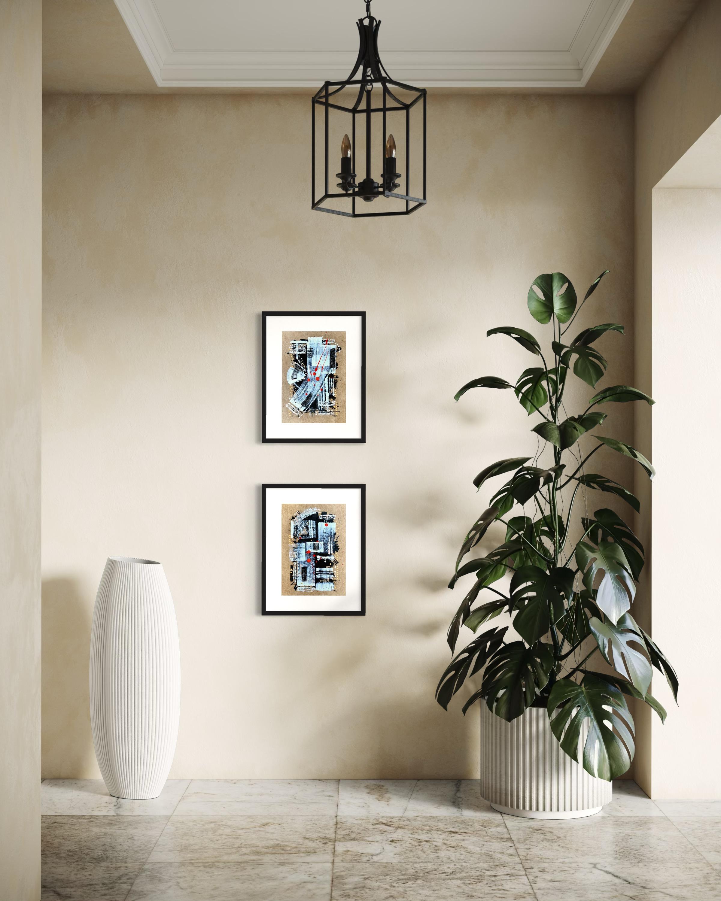 „Stories Told by the Fan“ 2 in Diptychon im Angebot 14
