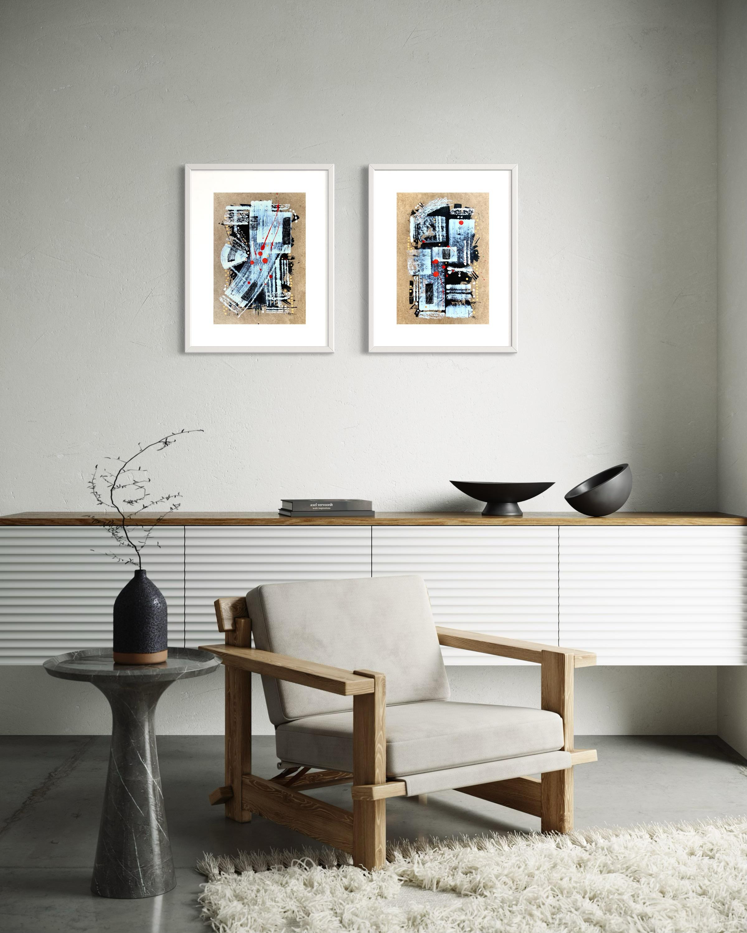 „Stories Told by the Fan“ 2 in Diptychon im Angebot 15