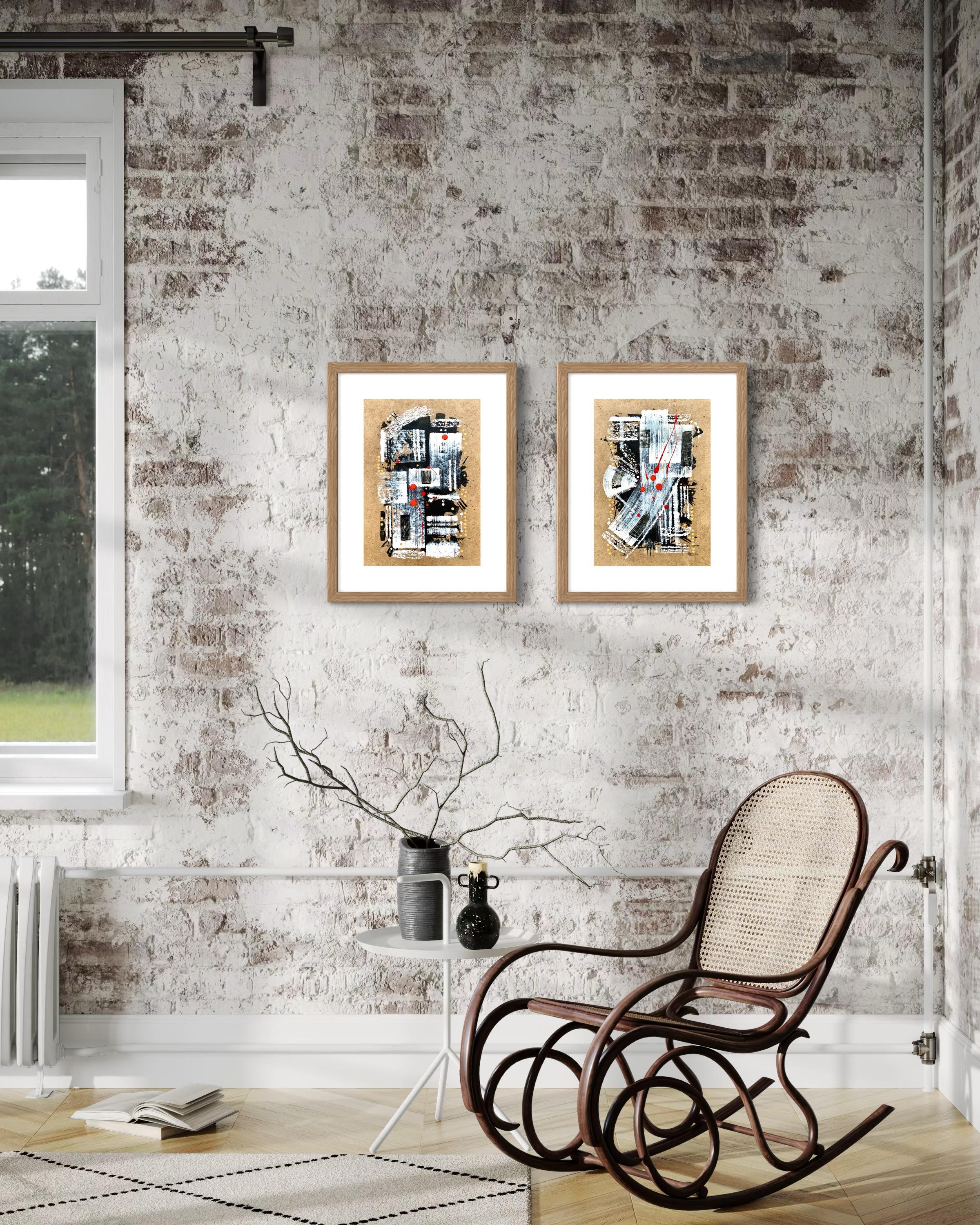 Diptychon „Stories Told by the Fan“ von Diptychon 2024 im Angebot 9