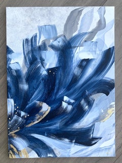 "The Indigo Flower" 2 in the diptych