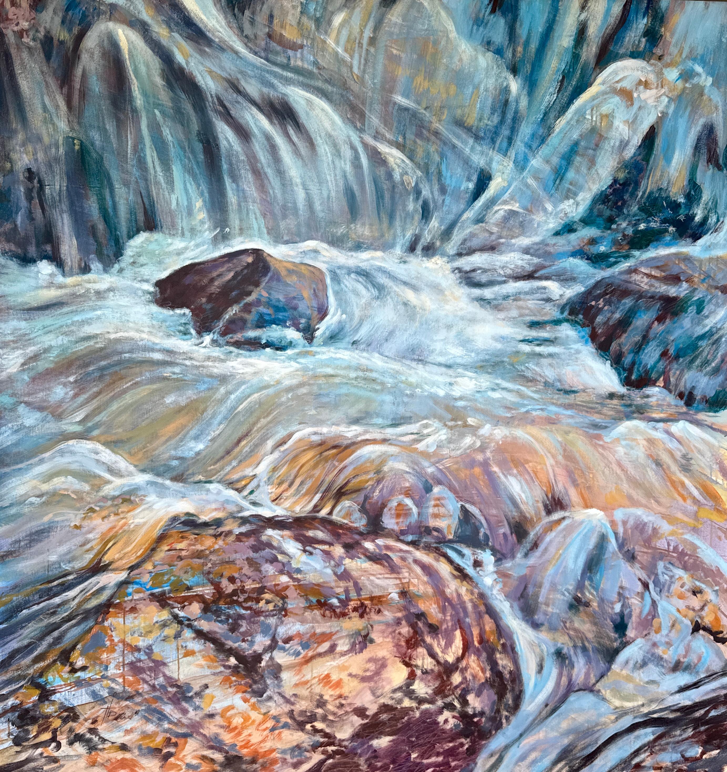 Iryna Tymovchak Landscape Painting – Gedankengang