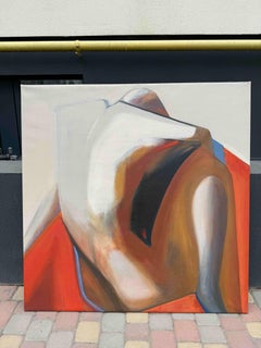 In the Warmth, Figurative Scene Painting, Acrylic and Tempera on Linen