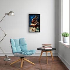 Buongiorno 4-original figurative abstract female form painting-contemporary art