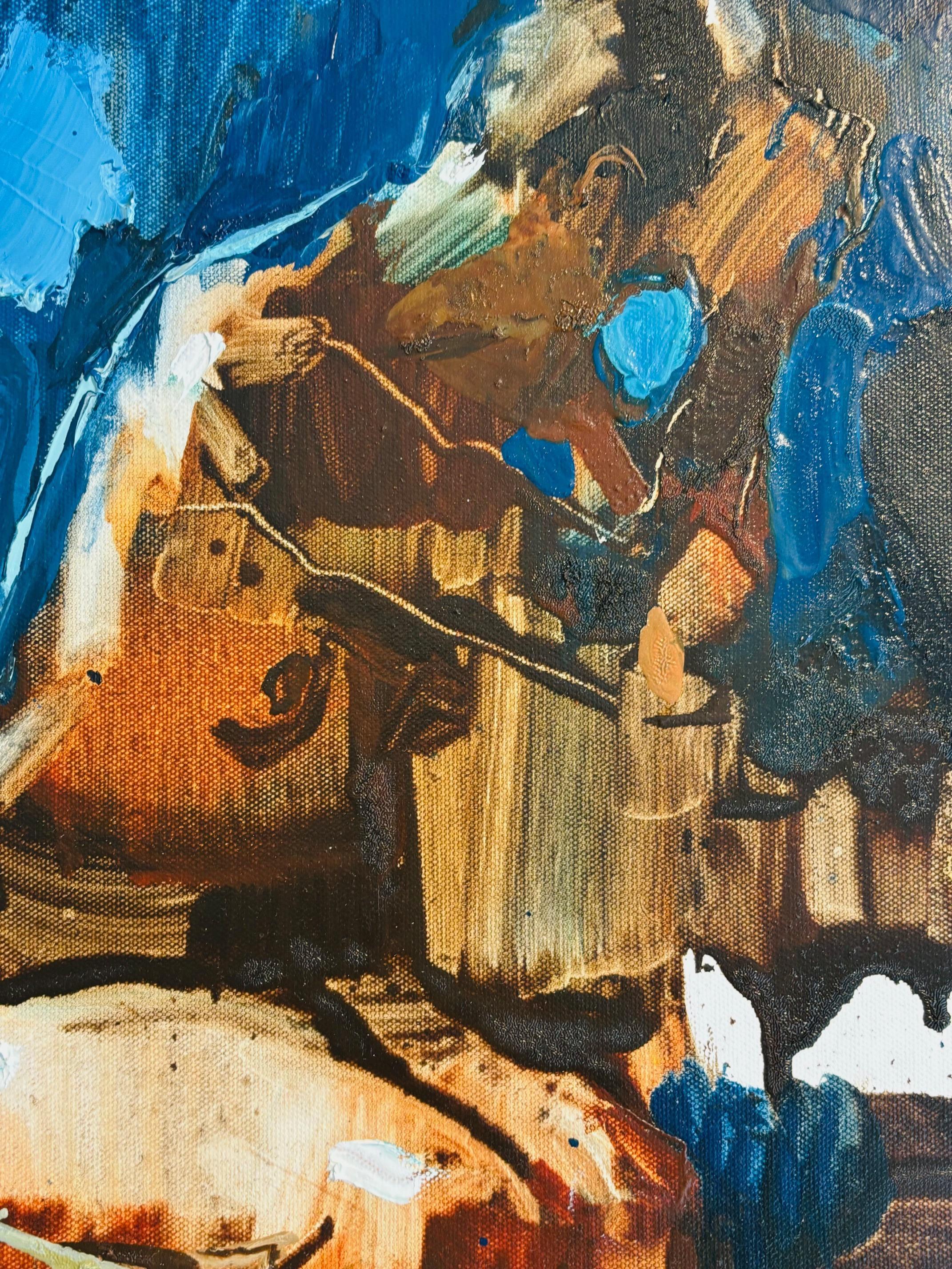 Esta excepcional obra de arte está actualmente expuesta y a la venta en la Galería de Arte Contemporáneo Signet y en Internet.

Una composición contemplativa pero enérgica, Buongiorno 4 capta la esencia de un momento tranquilo de la mañana mediante