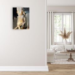 Feel - original abstracted women form oil painting - contemporary figurative art