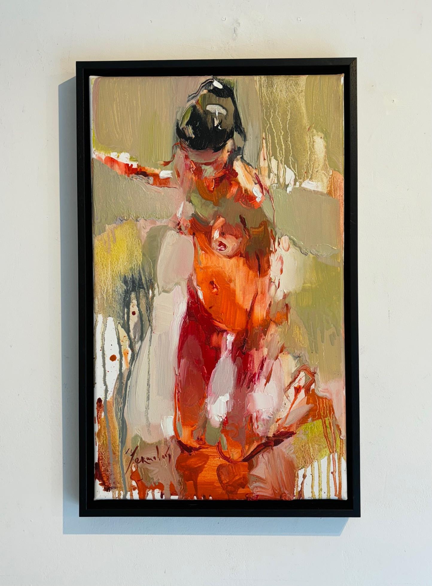 Let It Fail 3 - pintura figurativa abstracta original - obra de arte contemporánea - Painting Expresionista de Iryna Yermolova