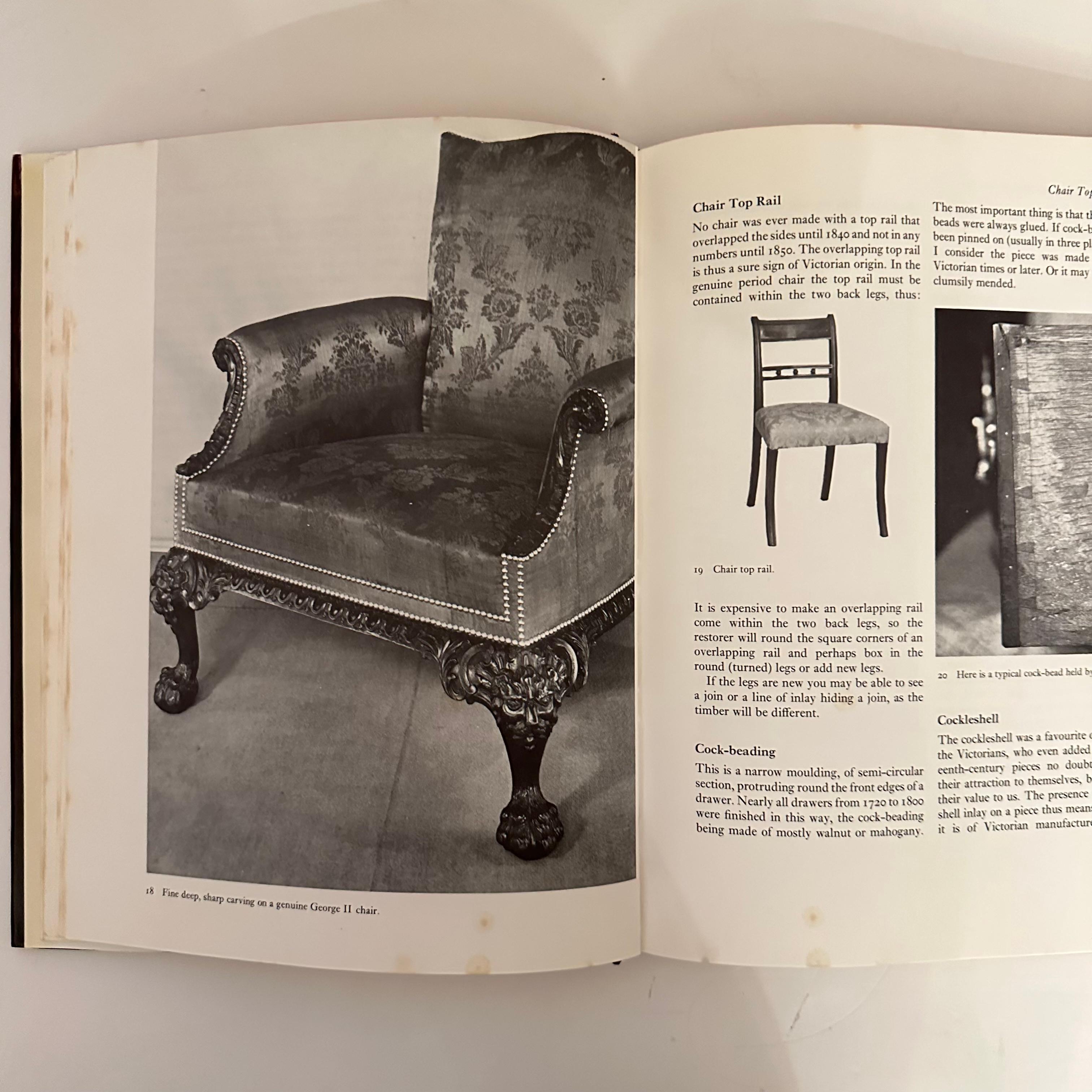 First Edition Hardback in Dust Jacket, published by Eyre & Spottiswoode, London, 1971. Text in English.

“There is probably not enough genuine eighteenth-century furniture for sale to keep more than one shop going in London, and another in the North