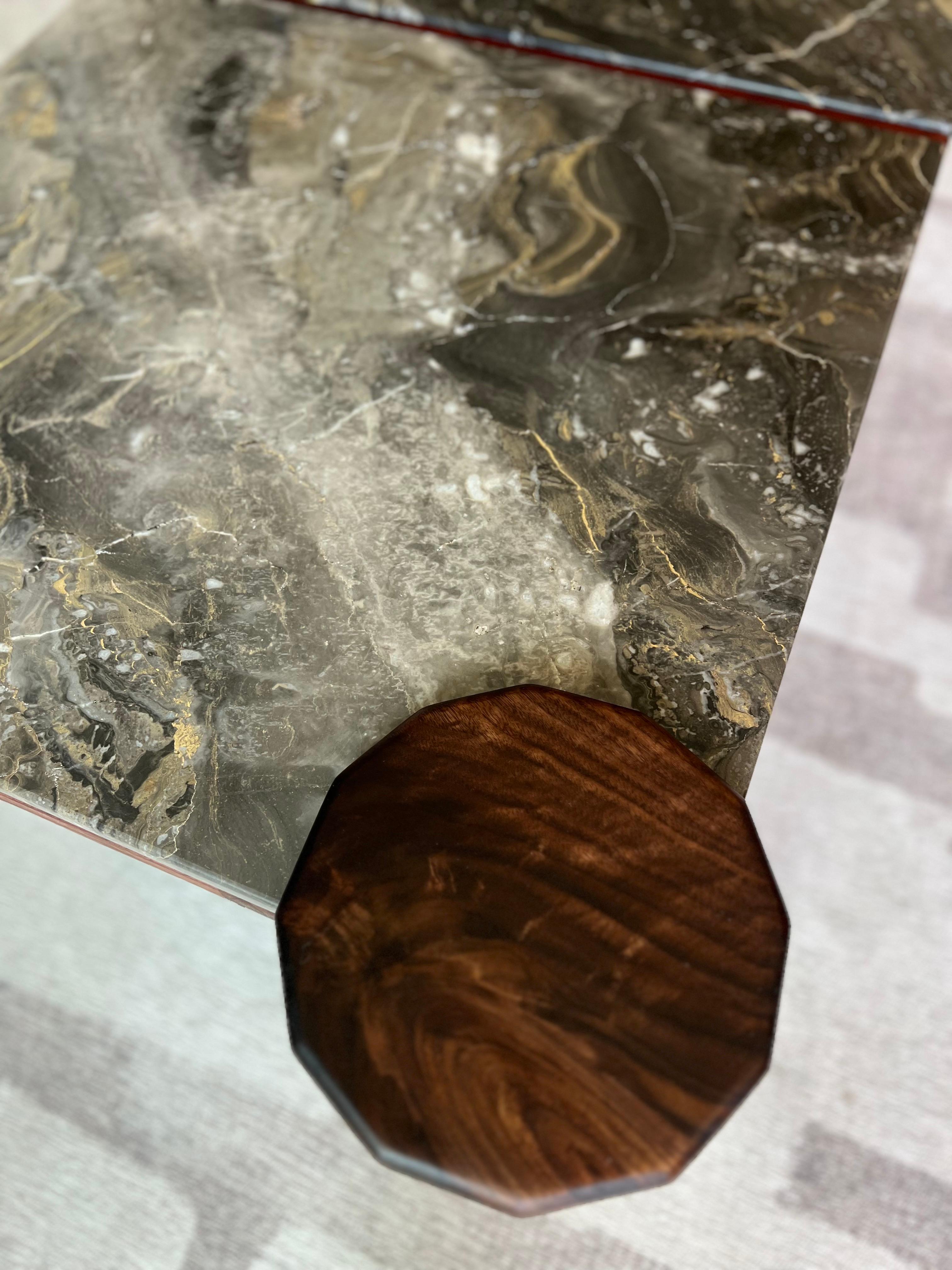 Canadian iS-v4 Natural Stone Coffee Table For Sale