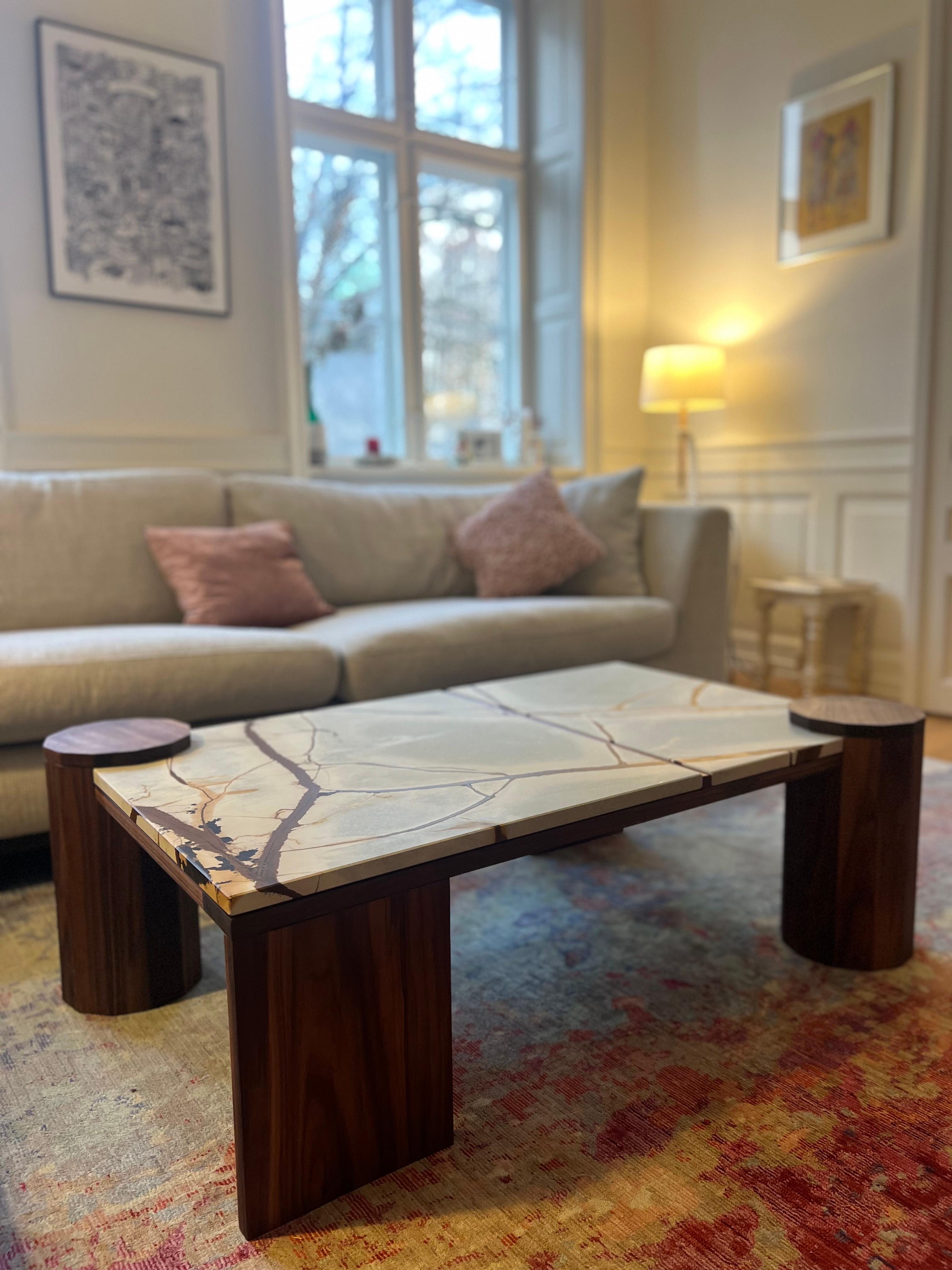 Woodwork iS-v4 Natural Stone Coffee Table For Sale