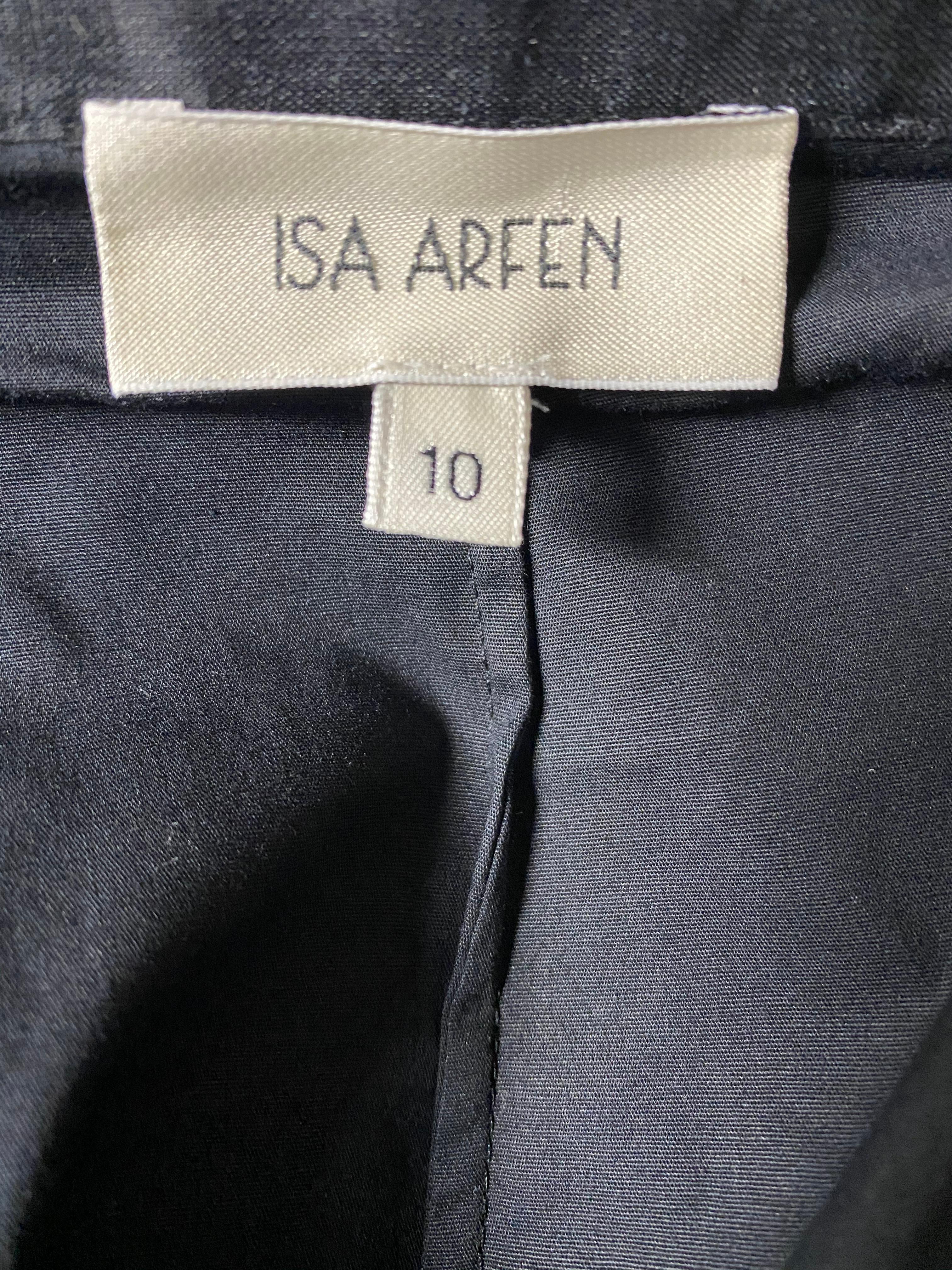 Isa Arfen Black Ruffle Maxi Skirt Size 10 For Sale 8