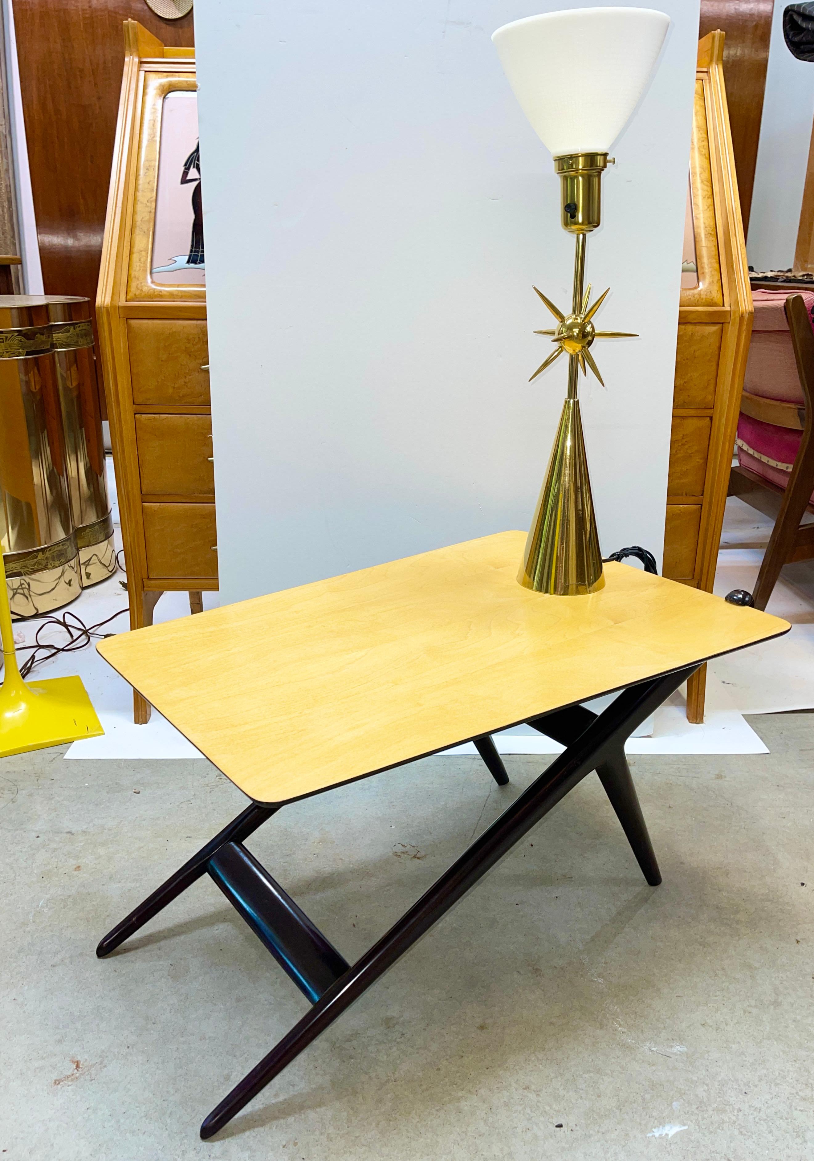 ISA Bergamo Ebonized Cocktail Table In Good Condition For Sale In Hanover, MA