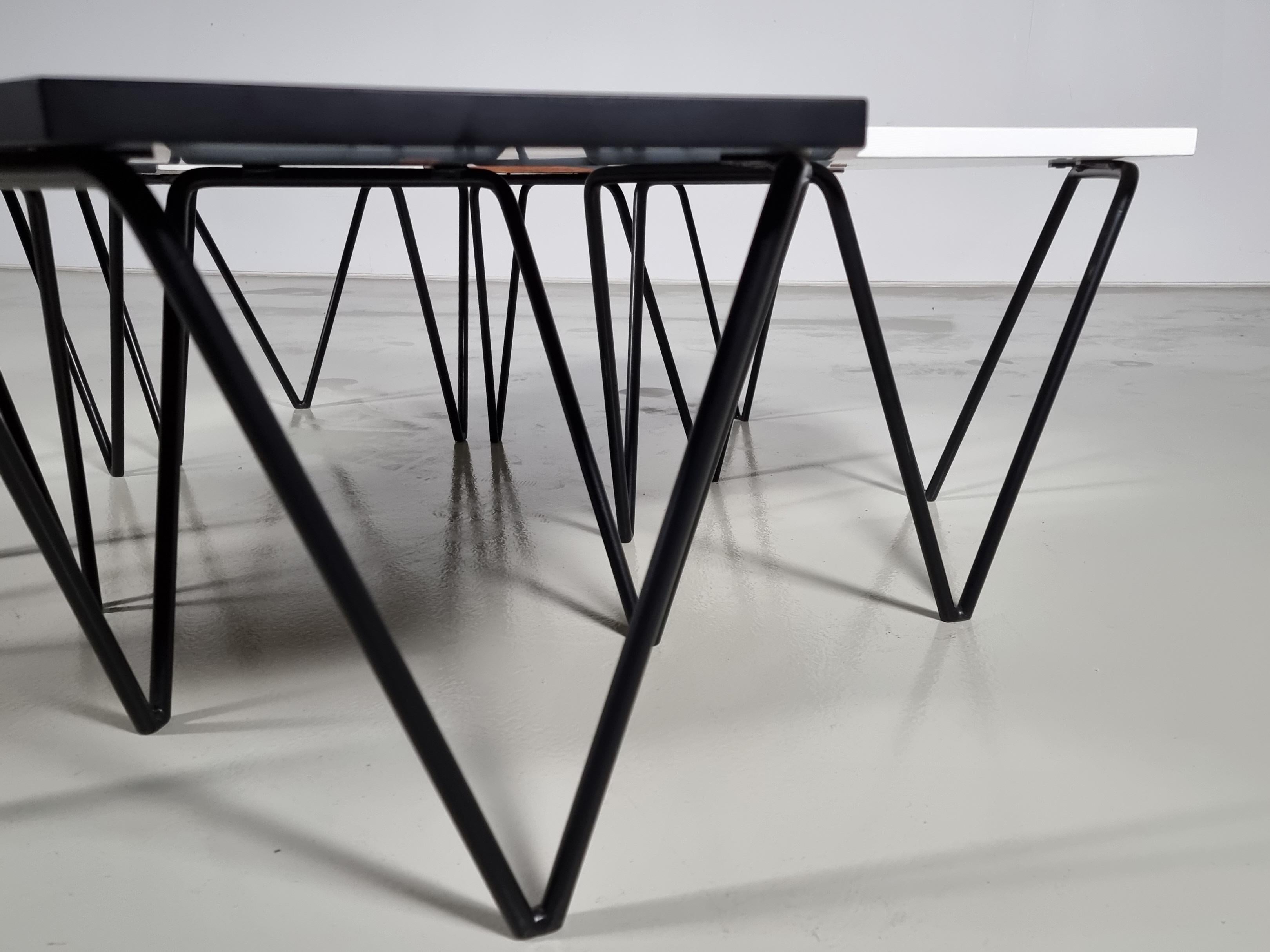 Hardwood Isa Bergamo for Gio Ponti Hexagonal Coffee Tables, Set of 6, 1950s
