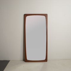 Isa Bergamo Italian Design Teak Mirror