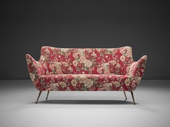 ISA Bergamo Sofa in Red Floral Fabric