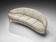 Isa Bergamo Mid-Century Modern Italian Curved Sofa