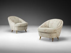 Isa Bergamo Mid-Century Modern Italian Pair of Lounge Chairs