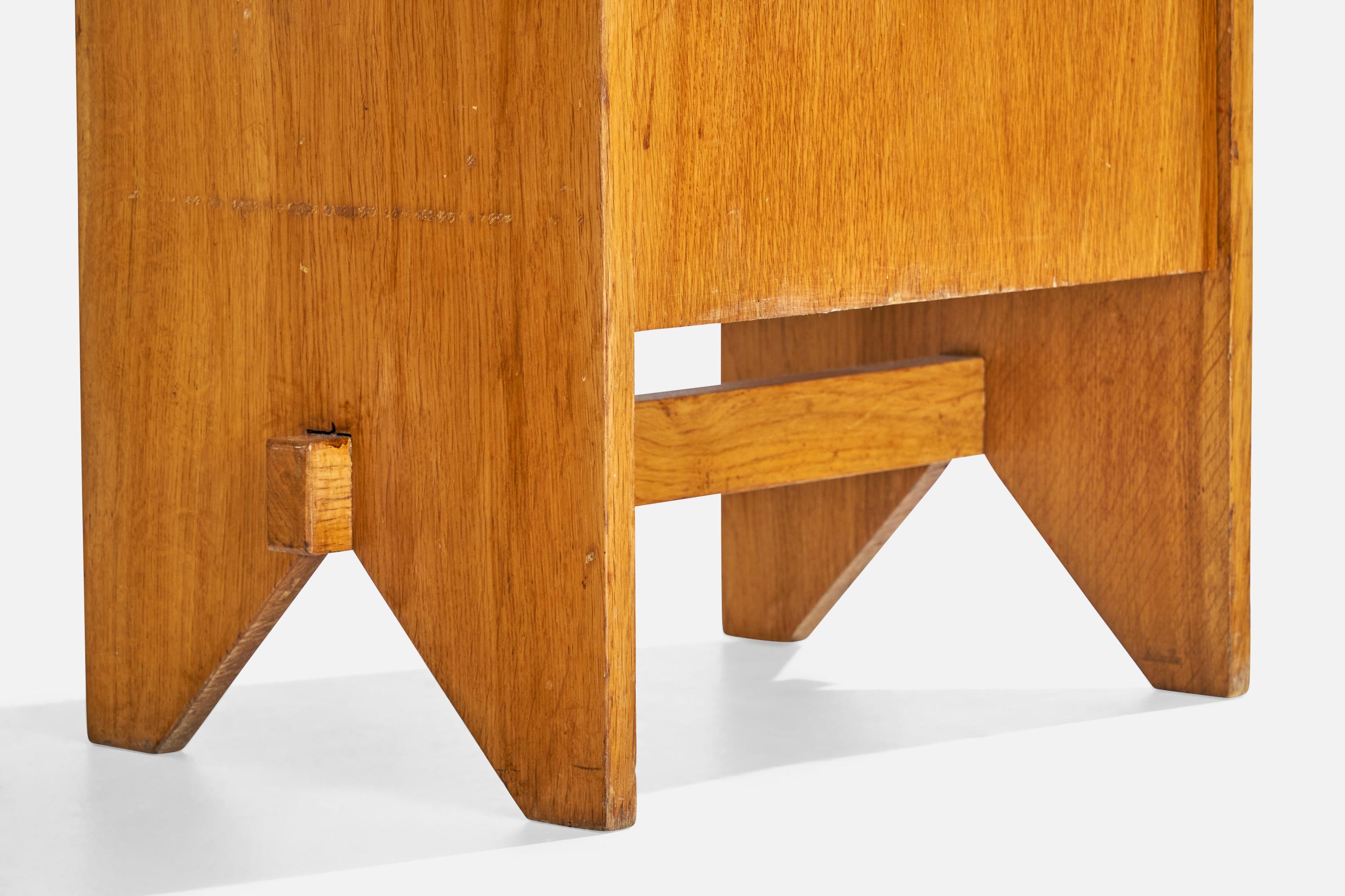 ISA Bergamo, Nightstands, Wood, Glass, Brass, Italy, 1950s For Sale 4