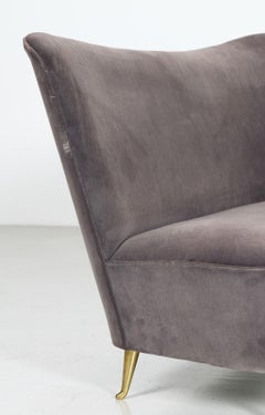 Sofá italiano de mediados de siglo de ISA Bergamo, c.1950