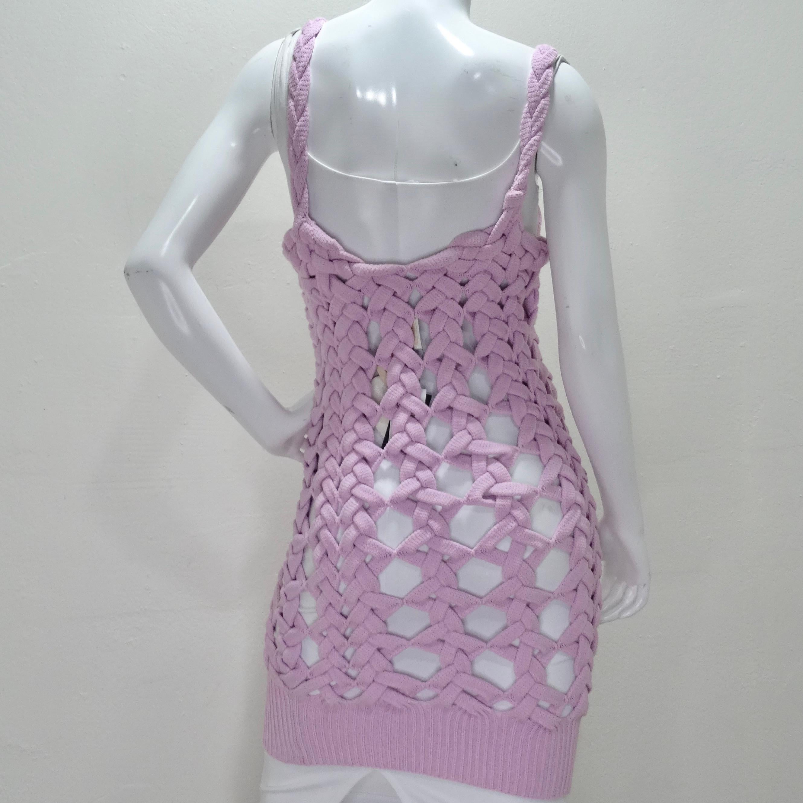 Isa Boulder Purple Knit Dress For Sale 1