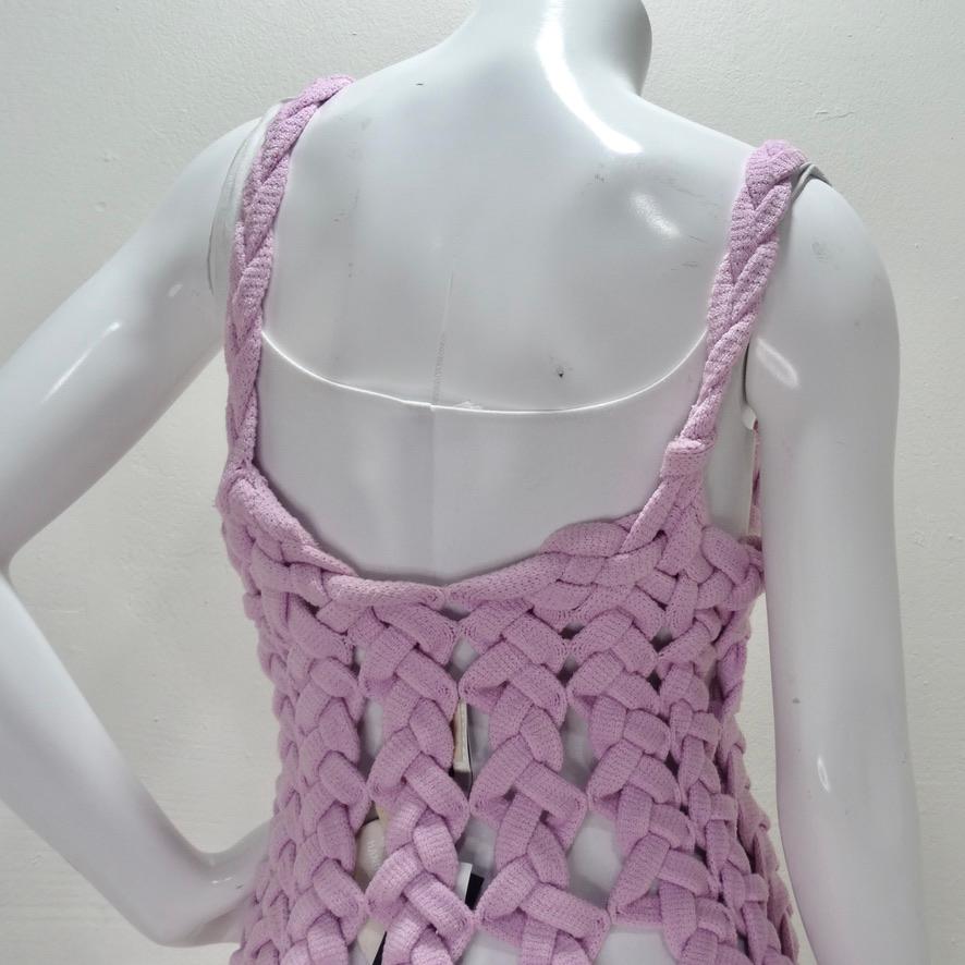 Isa Boulder Purple Knit Dress For Sale 2