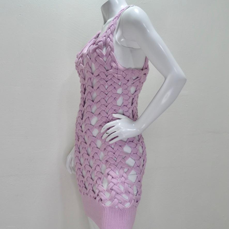Isa Boulder Purple Knit Dress For Sale 3