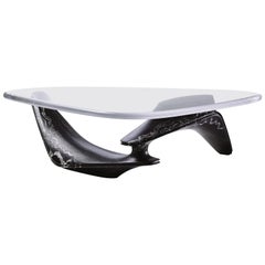 Marble Coffee Table in Marquina Nero Marble by Designer Ora Ito