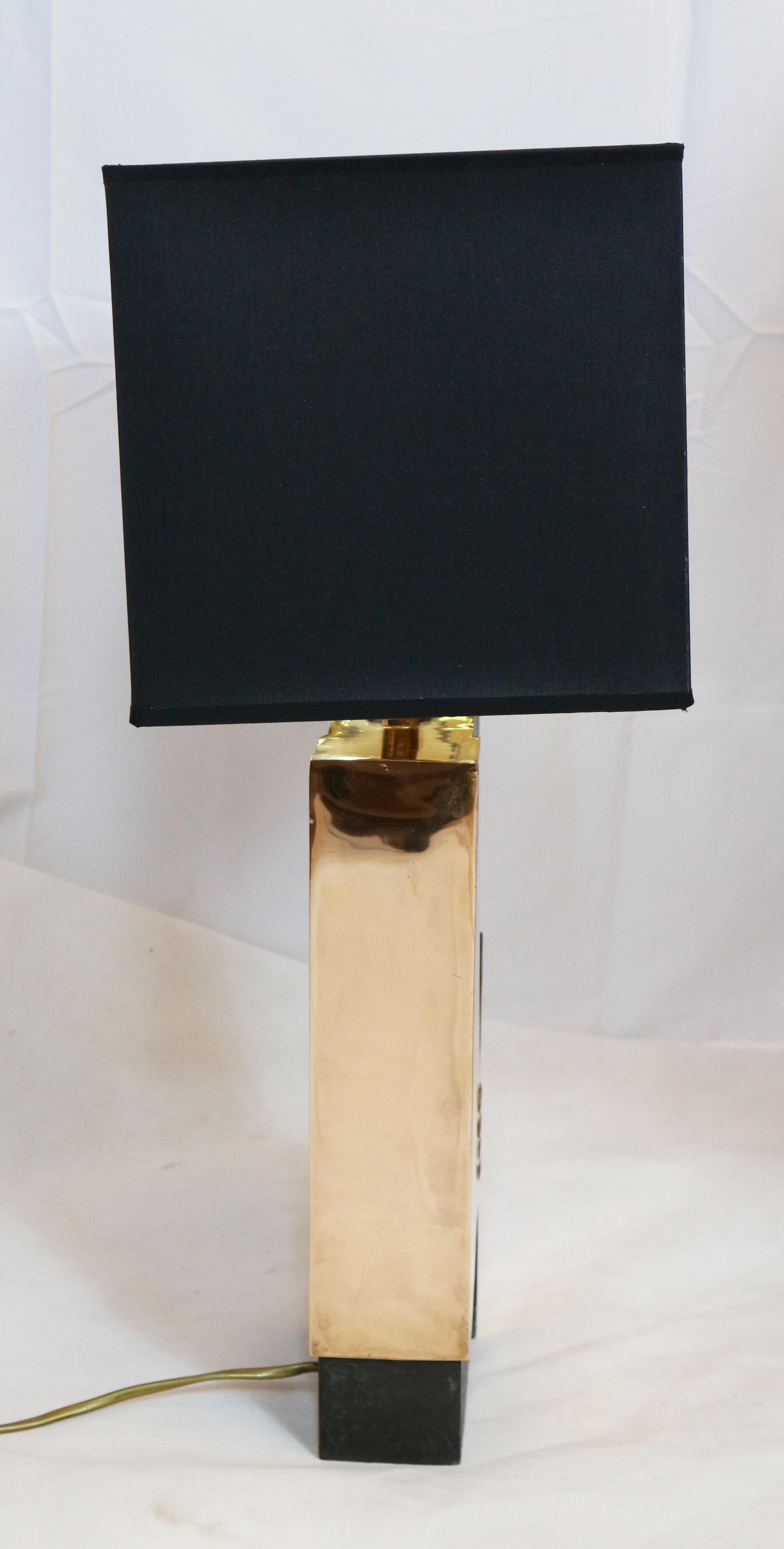 Isa Fedigrolli Signed, Table Lamp, Bronze, 1970s In Good Condition In Carpi, Modena