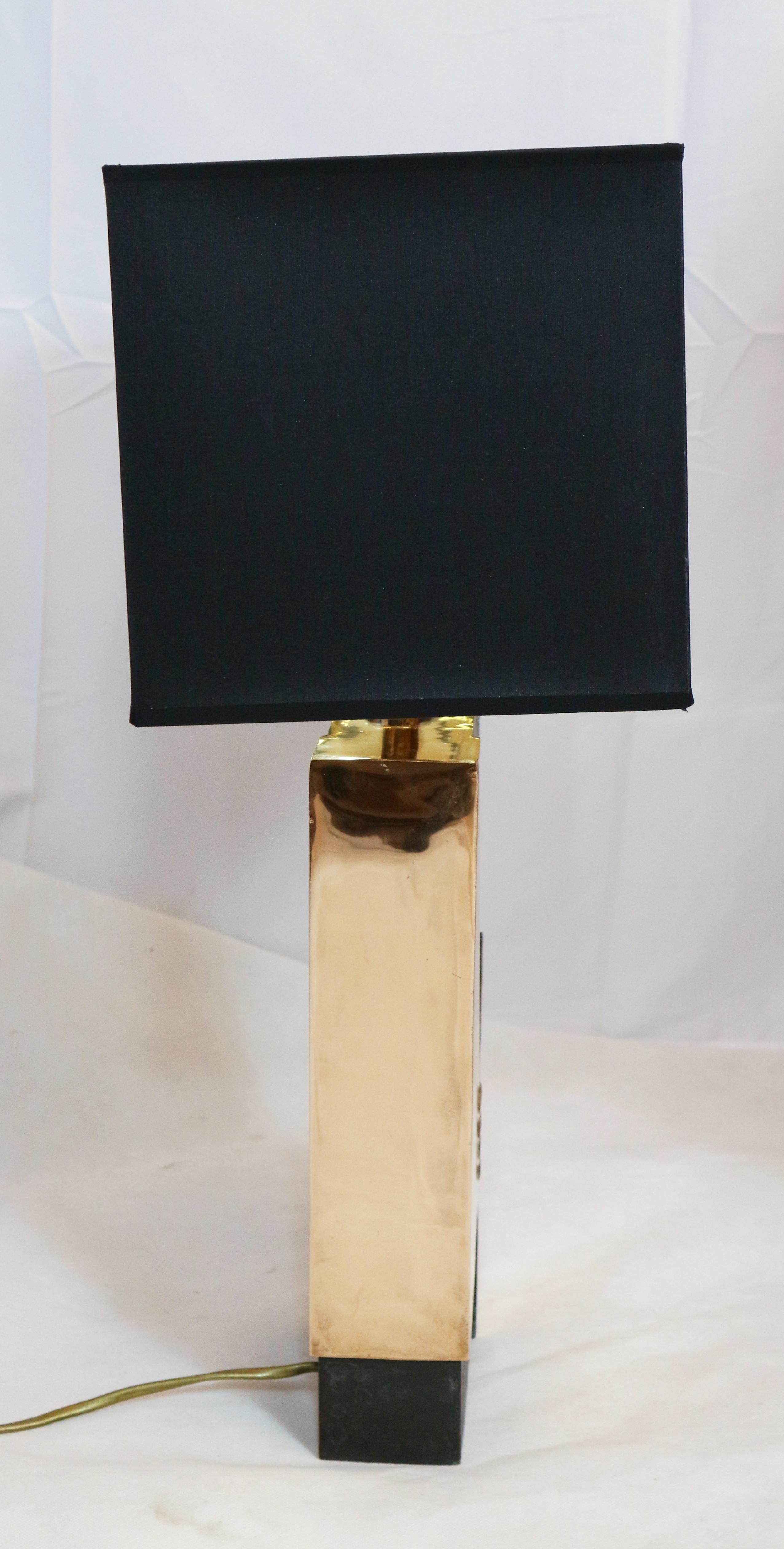 Isa Fedigrolli Signed, Table Lamp, Bronze, 1970s im Zustand „Gut“ in Carpi, Modena