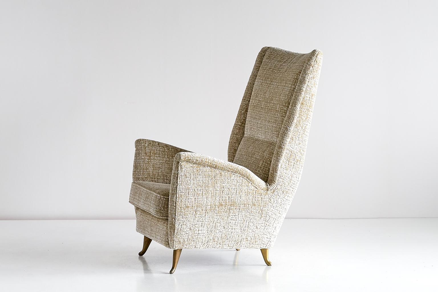 ISA High Back Armchair Attributed to Gio Ponti, Italy, 1950s 2