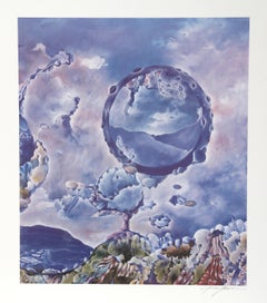 Un rêve de vol, lithographie psychédélique d'Isaac Abrams