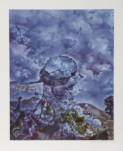 A Planetary Hypothesis, Psychedelic Lithograph by Isaac Abrams
