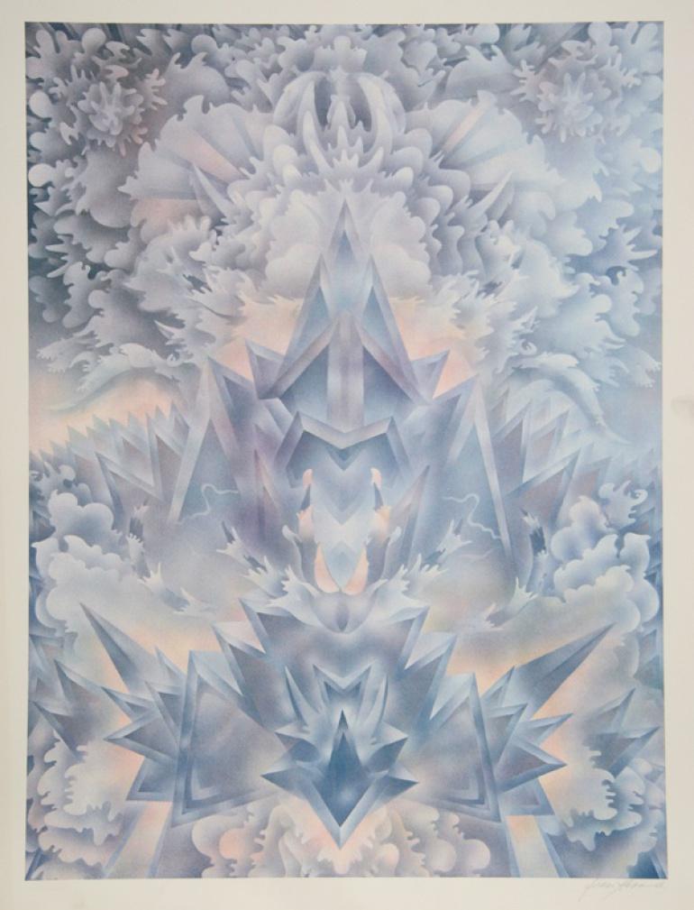 Dinah Understanding, lithographie psychédélique d'Isaac Abrams