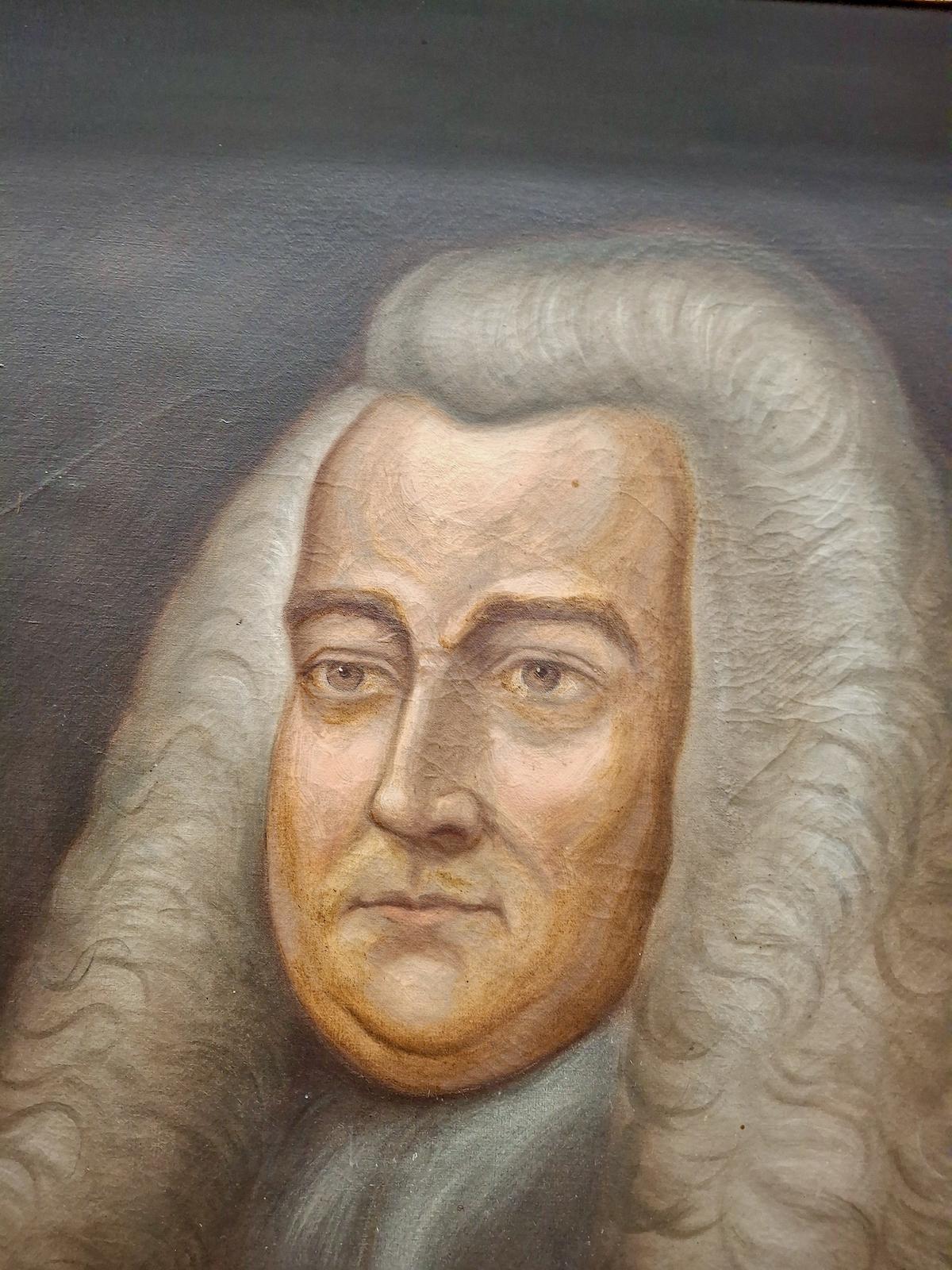 Iowa City’s Portrait of Sir William Blackstone (1723-1780) - Painting by Isaac Augustus Wetherby 