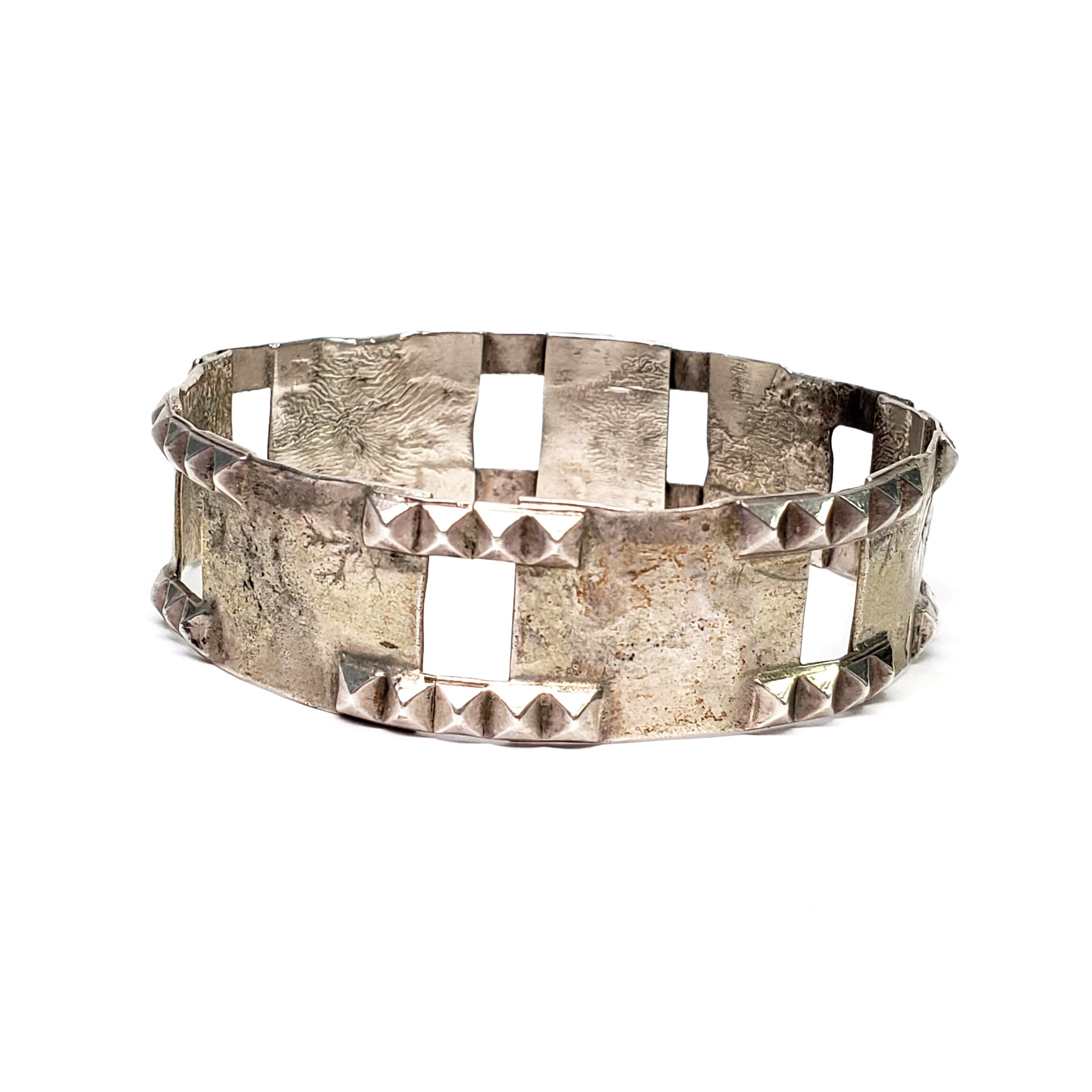 Bracciale Modernista in argento Sterling di Isaac Cohen of Sweden in vendita 3
