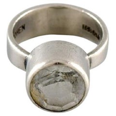 Isaac Cohen, Swedish Designer, Vintage Ring in Sterling Silve, Dated 1966