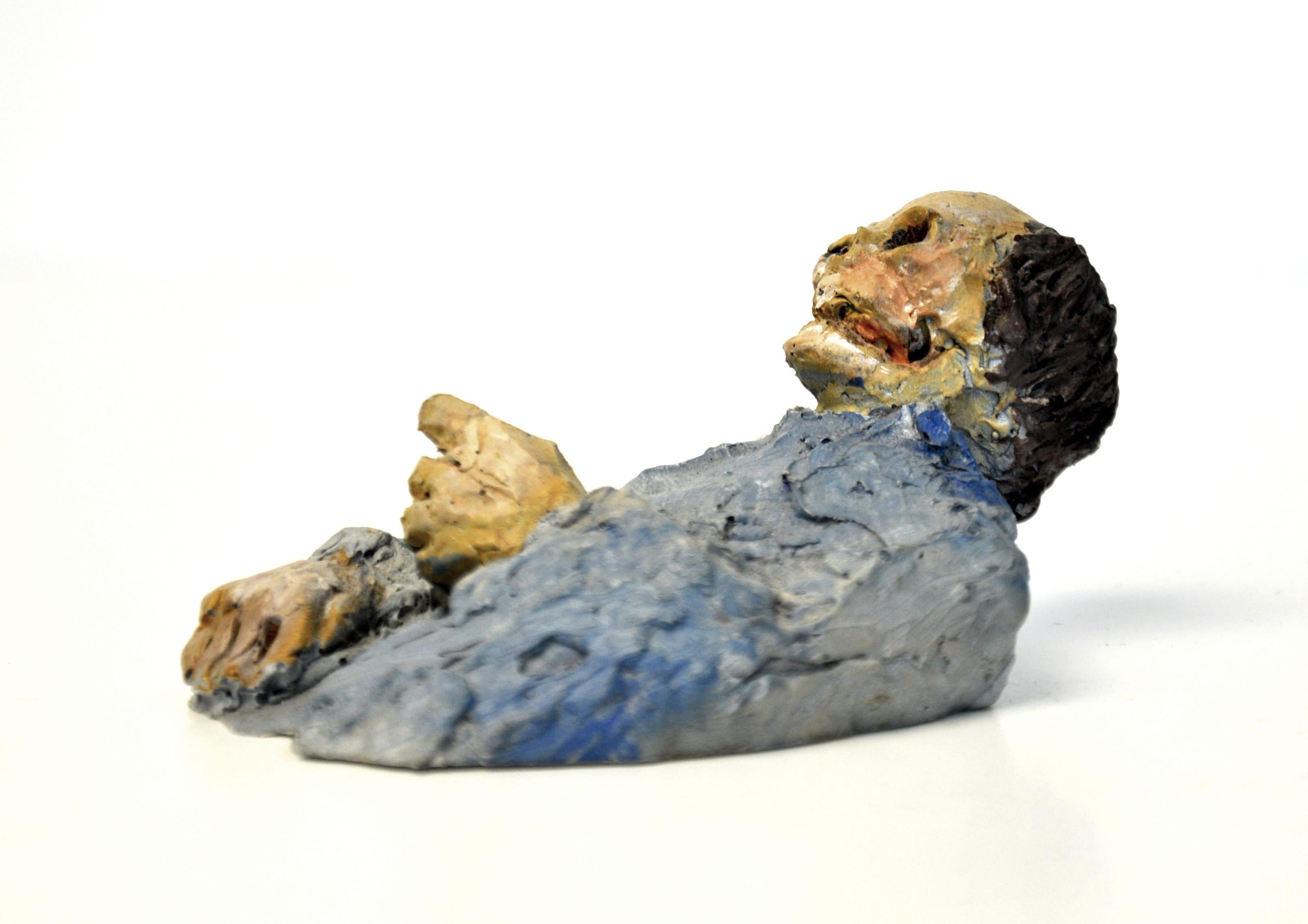 Belgian Isaac Cordal Resin Sculpture, Viva La Muerte, Urban Inertia For Sale