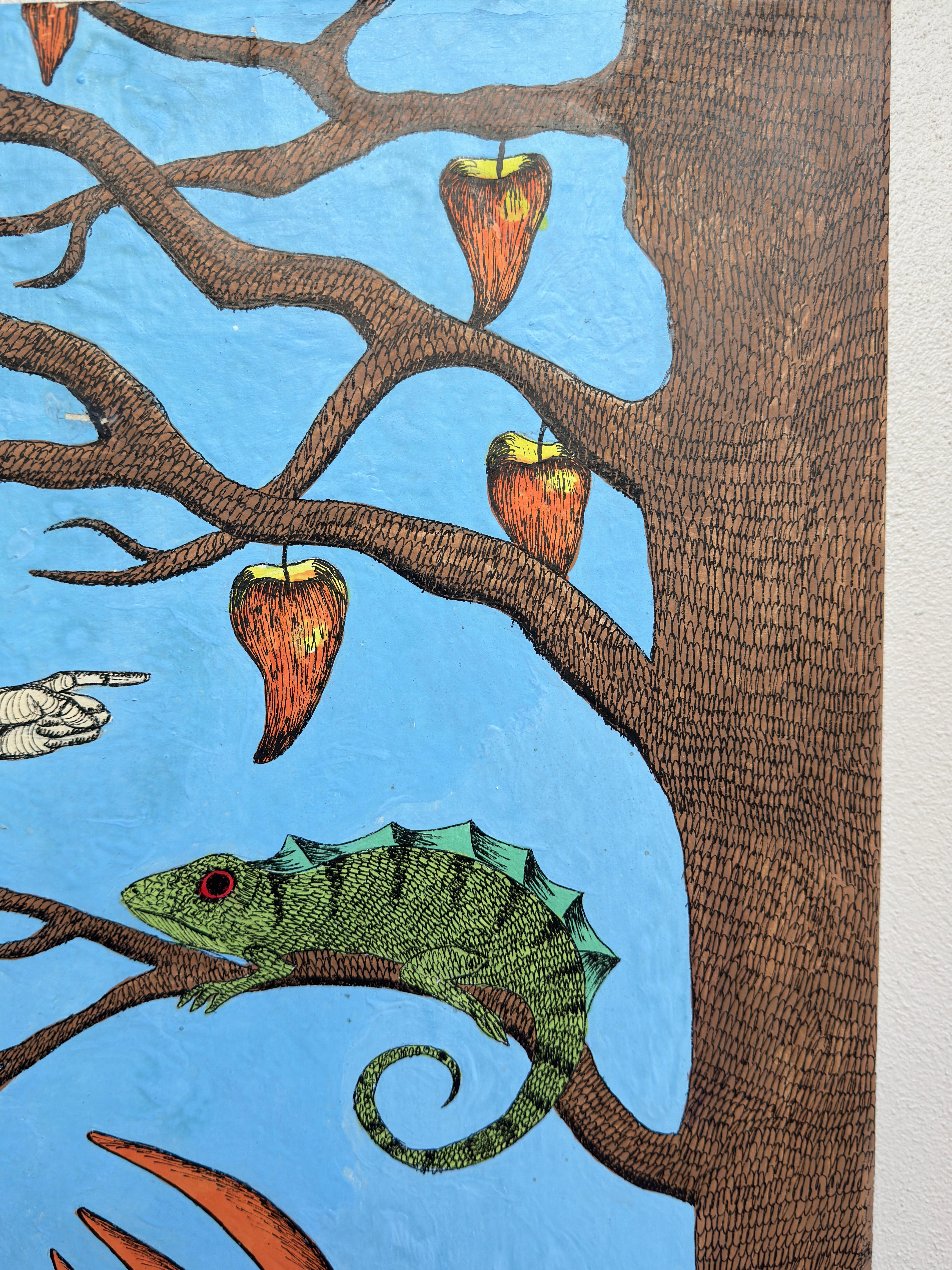 In Search of the False Trout - Surrealist Painting by Isaac Crespo